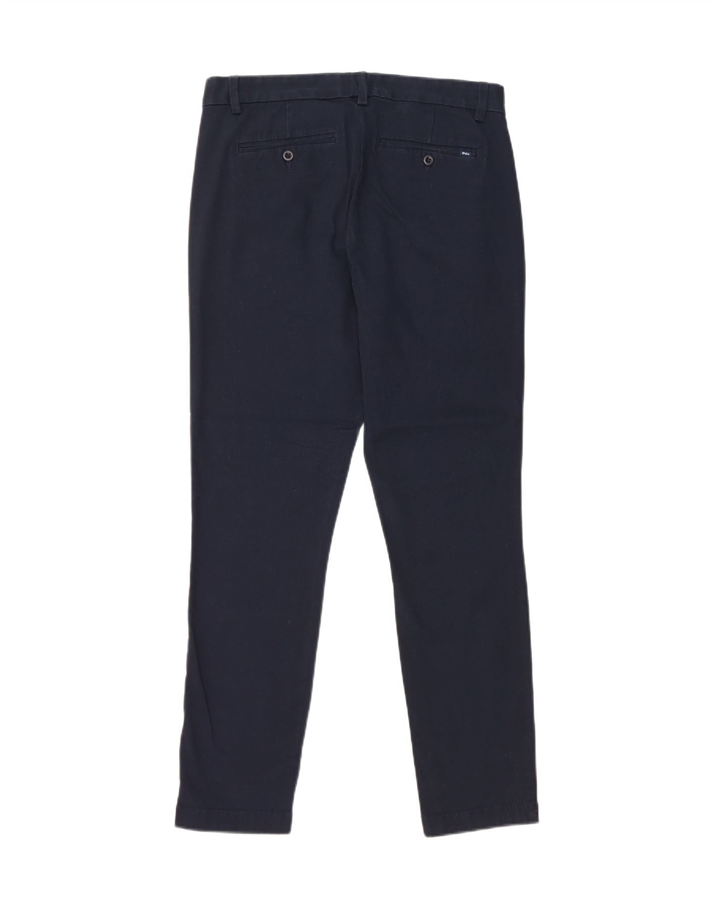 Ralph Lauren Womens Slim Fit Chino Trousers US 8 Medium W30 L29 Navy Blue Size 27" / US 4 / IT 40 - 2 Thumbnail