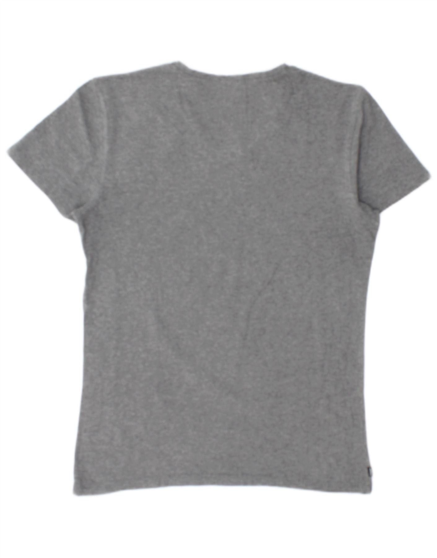 Diesel Womens T-Shirt Top UK 12 Medium Grey Size XS / US 0-2 / IT 36-38 - 2 Thumbnail