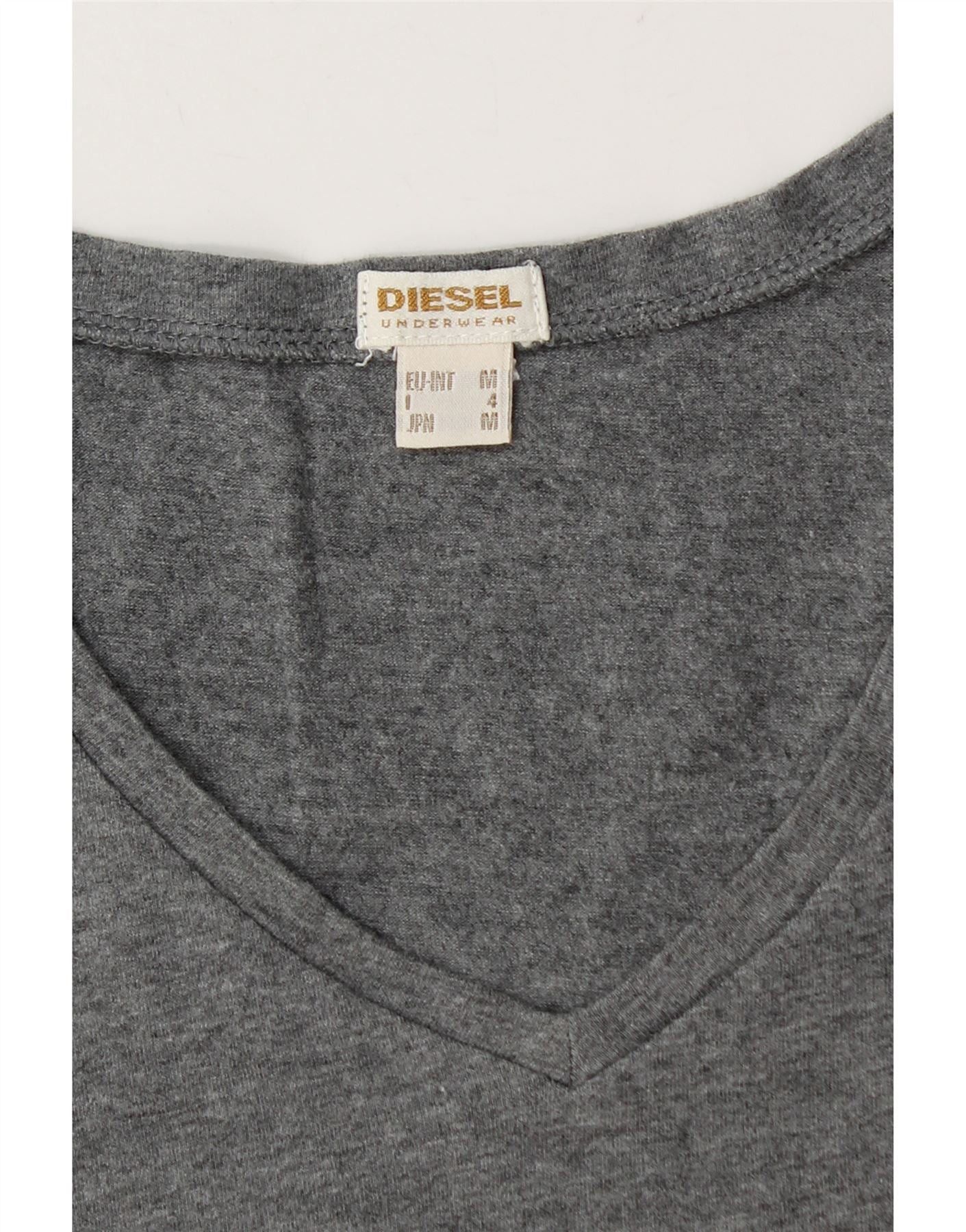 Diesel Womens T-Shirt Top UK 12 Medium Grey Size XS / US 0-2 / IT 36-38 - 3 Thumbnail
