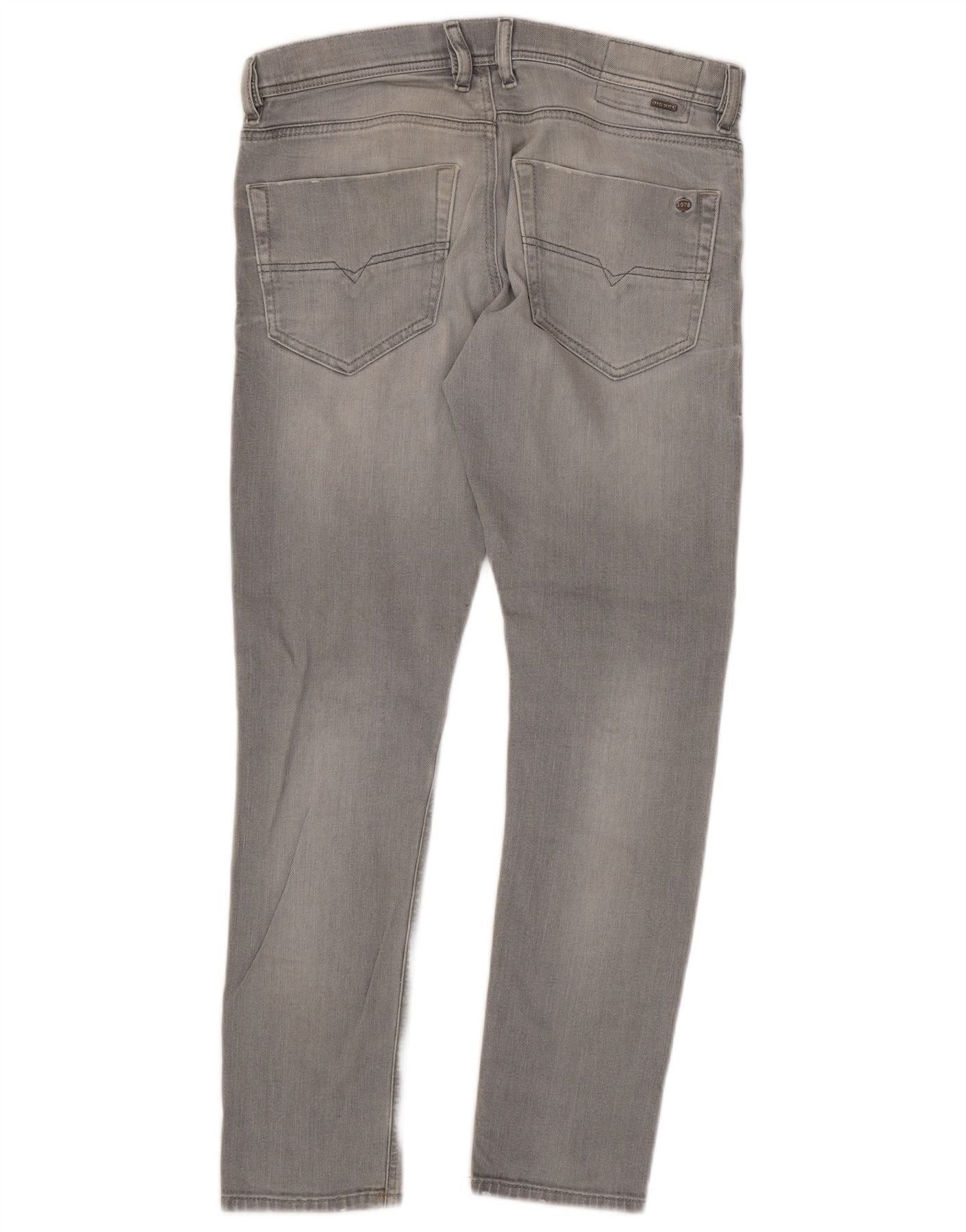 Diesel Mens Slim Jeans W31 L30 Grey Cotton Size US 31 - 2 Thumbnail