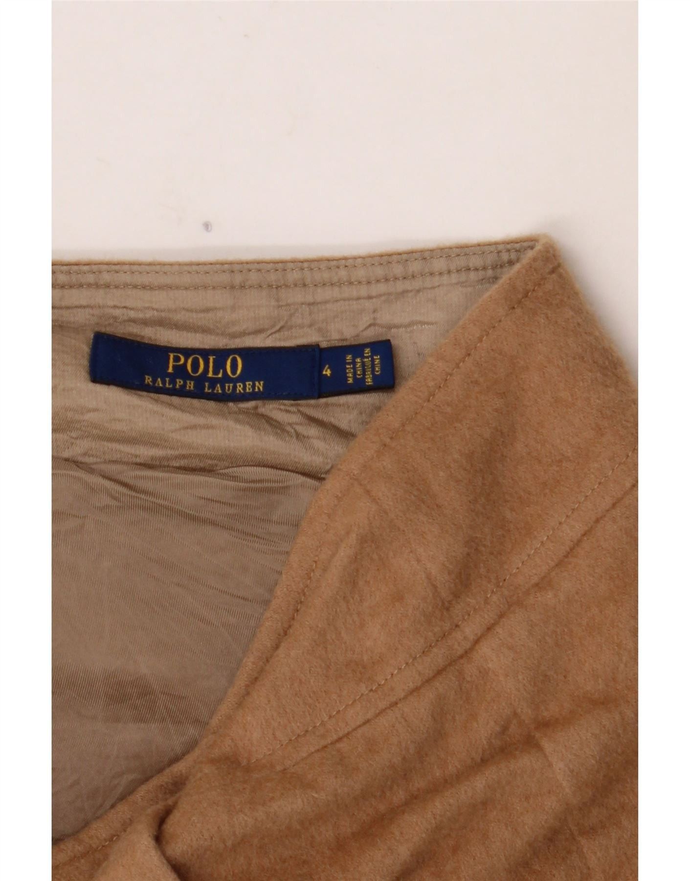 Polo Ralph Lauren Womens Pencil Skirt US 4 Small W28 Brown Cupro Size 25" / US 0 / IT 36 - 3 Thumbnail