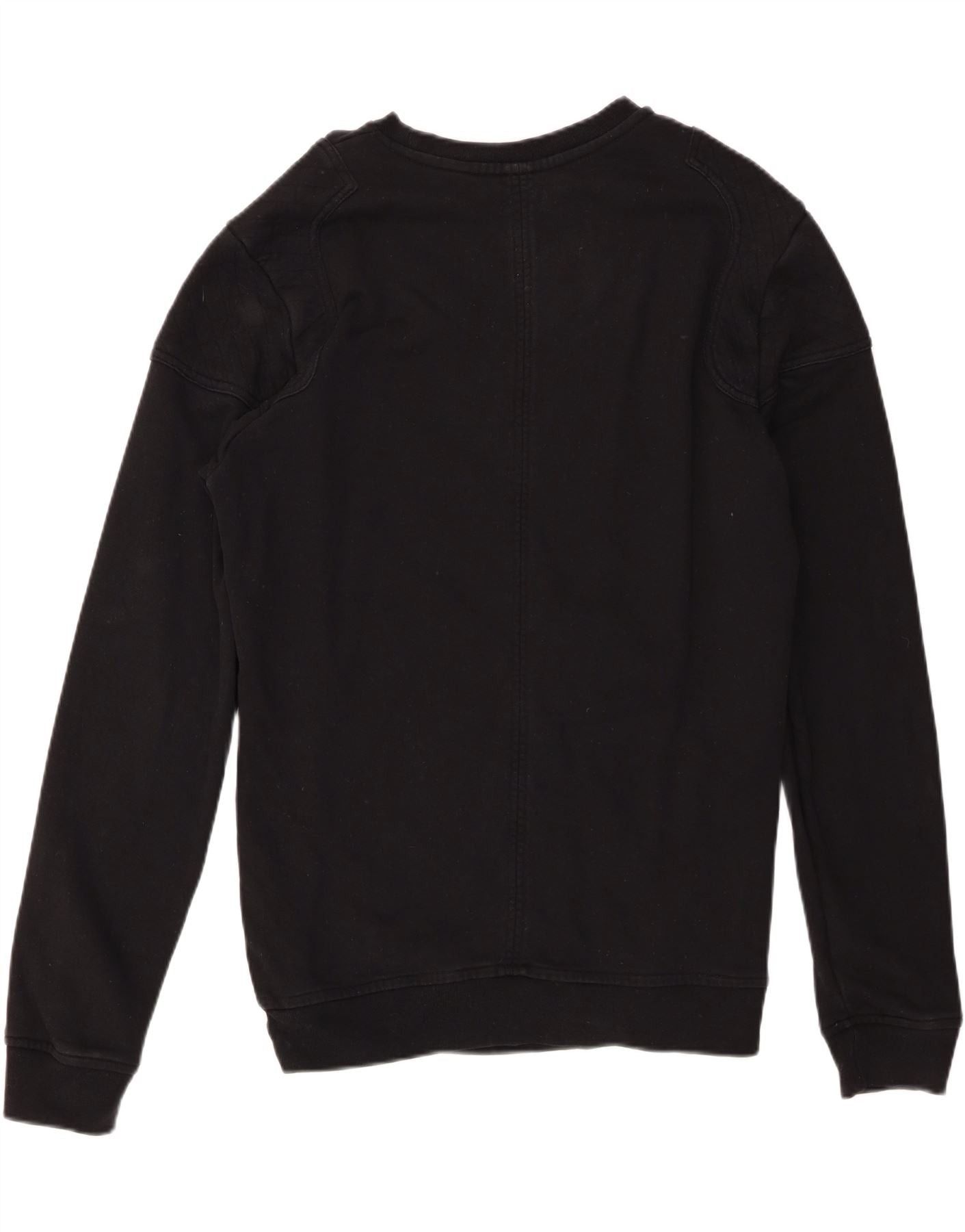 Diesel Mens Sweatshirt Jumper XL Black Cotton Size US L / EU 52-54 / 3 - 2 Thumbnail