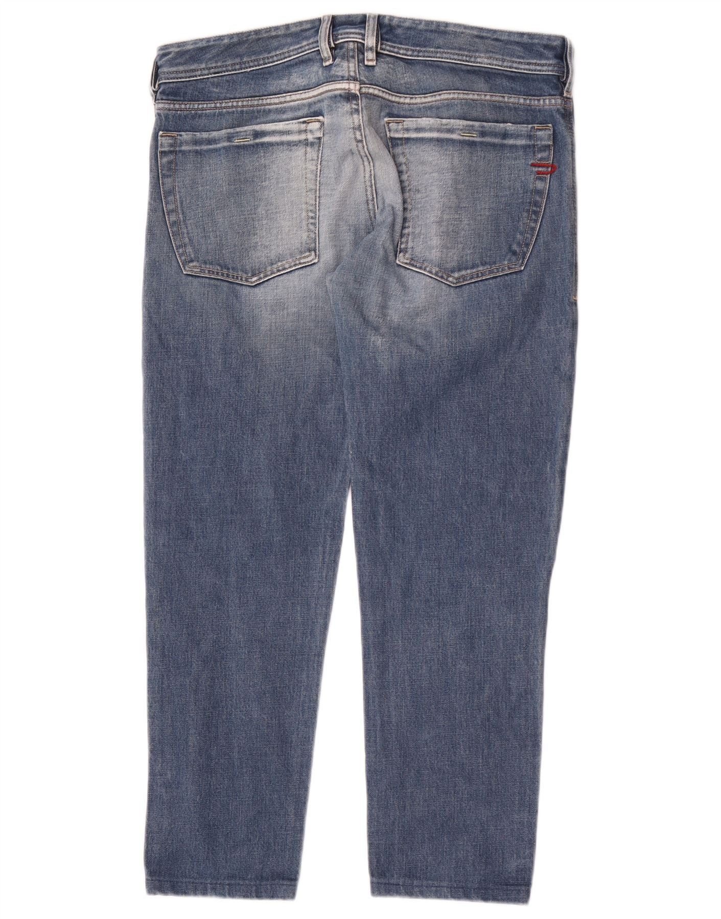 Diesel Mens Slim Jeans W33 L28 Blue Size US 33 - 2 Thumbnail
