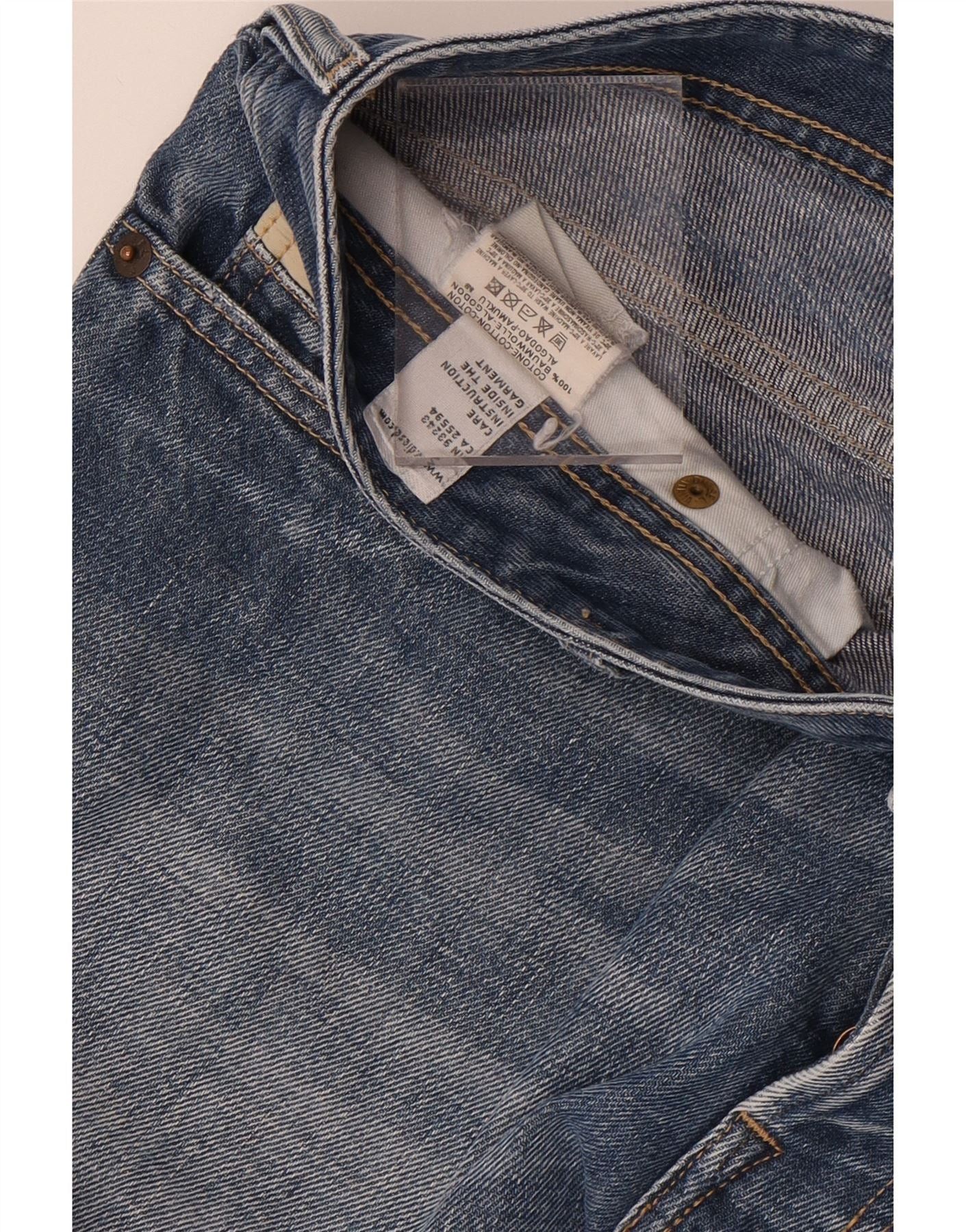 Diesel Mens Slim Jeans W33 L28 Blue Size US 33 - 3 Thumbnail