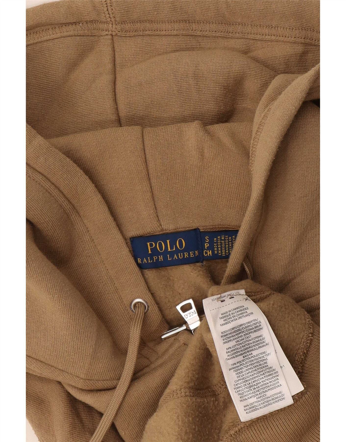 Polo Ralph Lauren Womens Overd Zip Hoodie Sweater UK 10 Small Beige Size M / US 6-8 / IT 42-44 - 4 Thumbnail