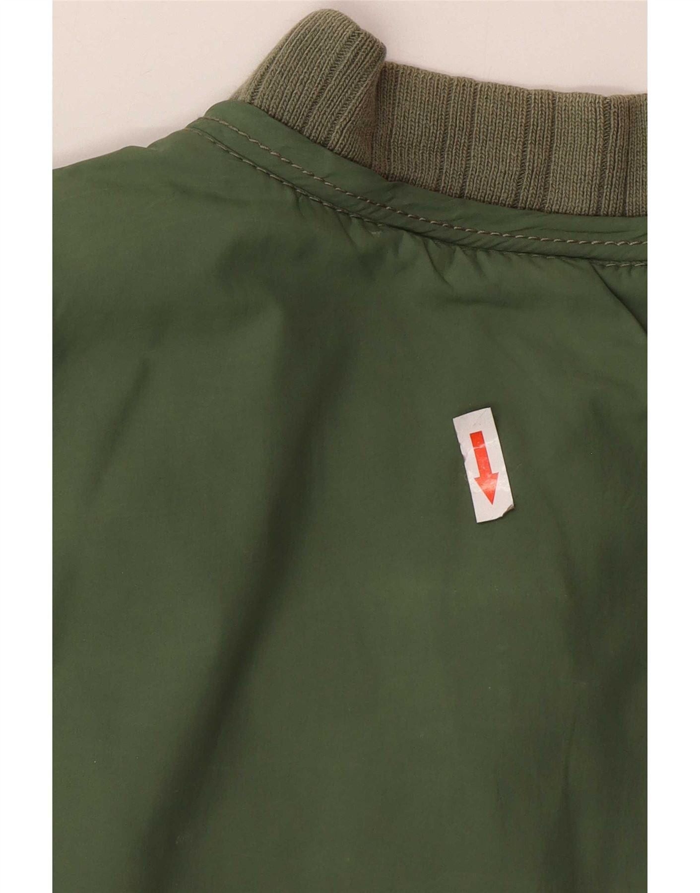 Diesel Mens Military Bomber Jacket UK 42 XL Green Nylon Size US XXL / EU 58 / 5 - 3 Thumbnail