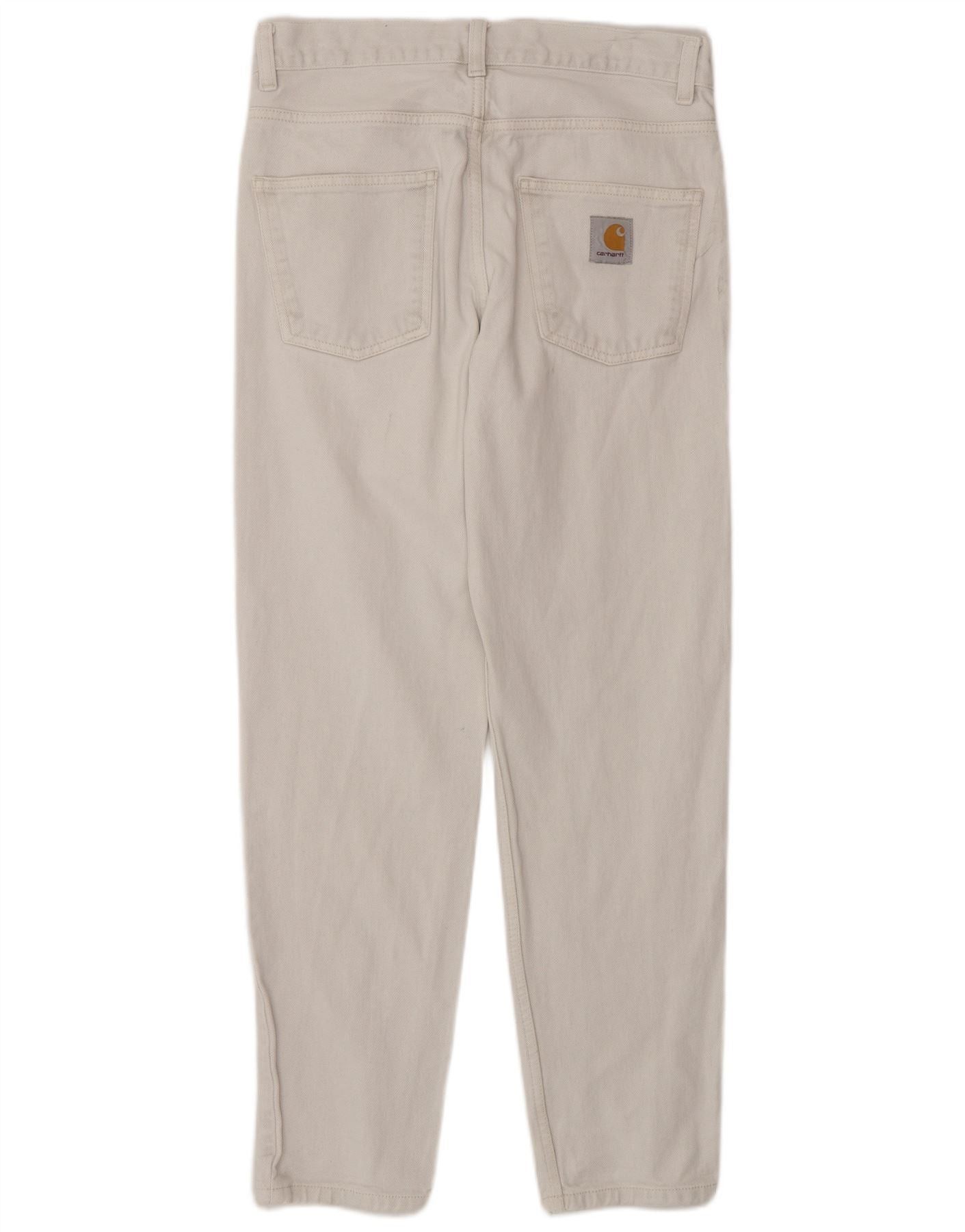 Carhartt Mens Slim Jeans W28 L28 White Cotton Size US 28 / EU 44 - 2 Thumbnail