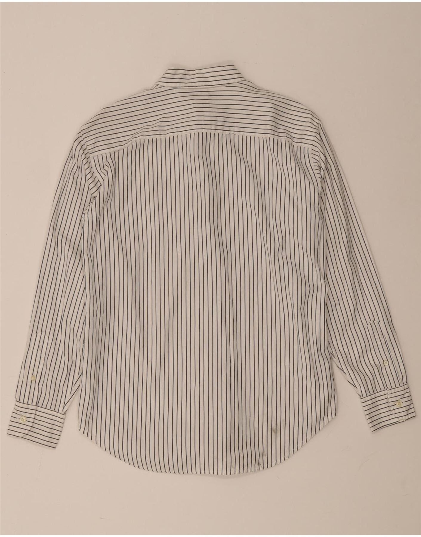 Ralph Lauren Womens Shirt US 6 Medium White Striped Cotton Size M / US 6-8 / IT 42-44 - 2 Thumbnail