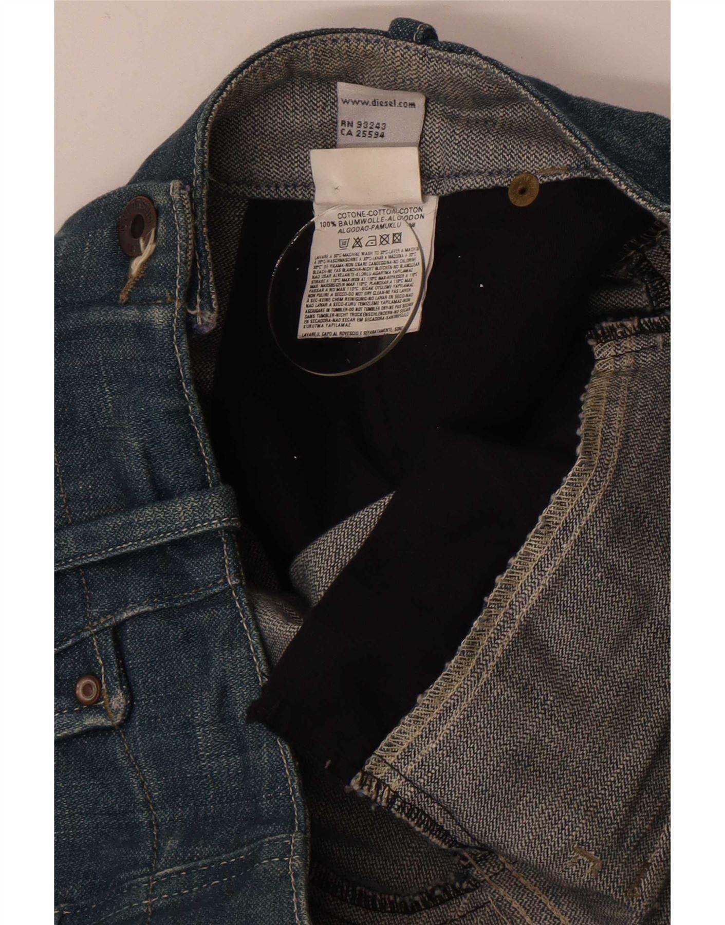 Diesel Womens Bootcut Jeans W28 L32 Blue Cotton Size 42" / US 20 - 3 Thumbnail
