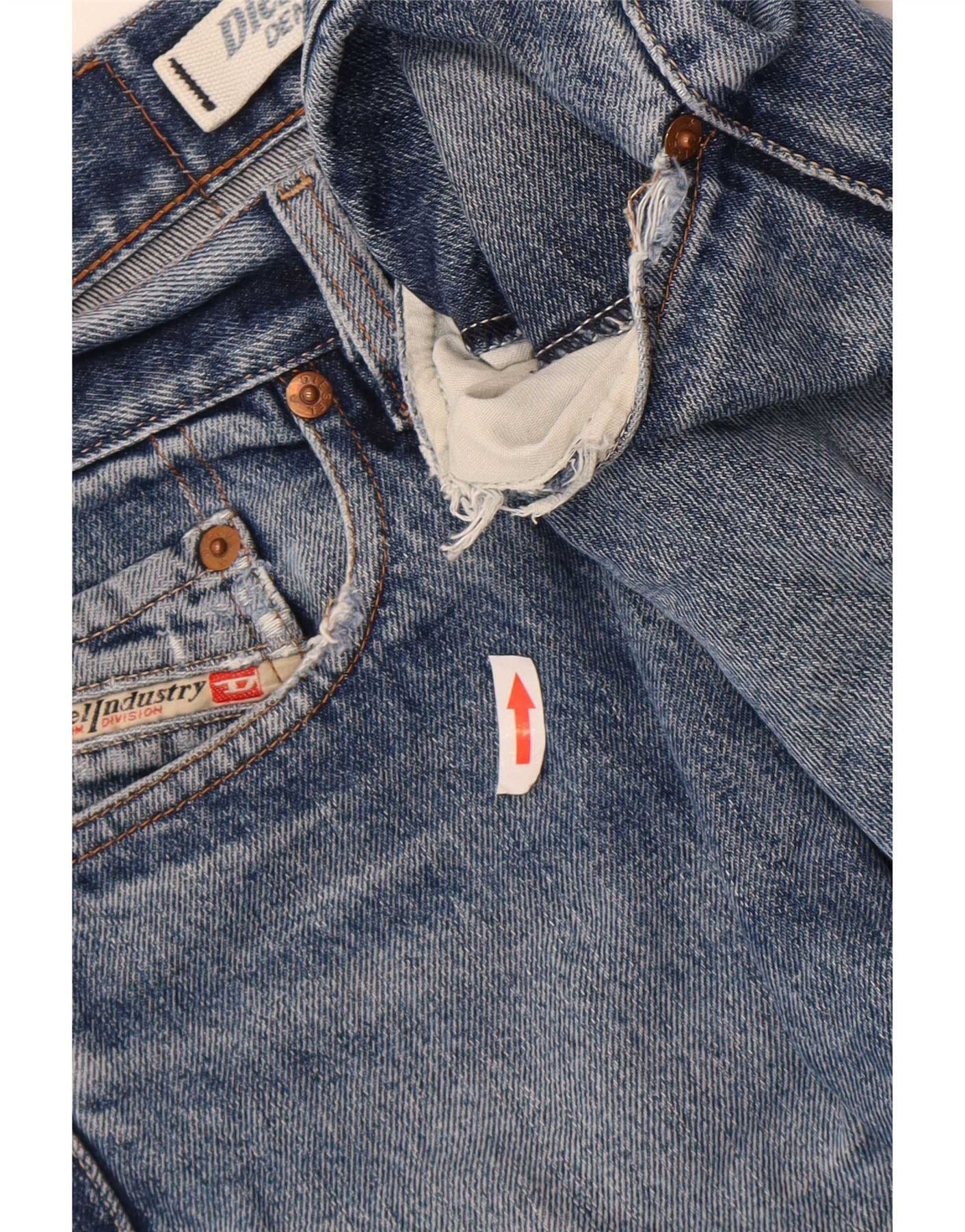 Diesel Mens Straight Jeans W34 L30 Blue Cotton Size US 34 / EU 50 - 4 Thumbnail