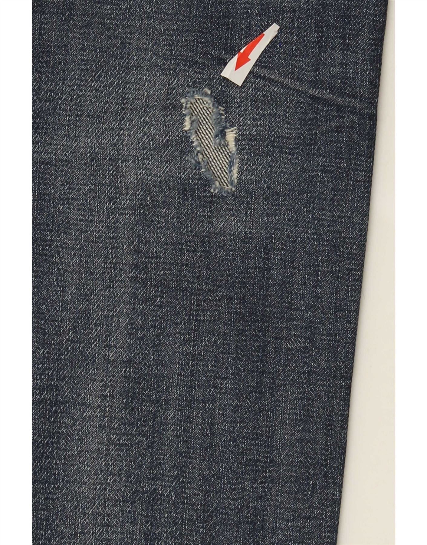 Diesel Mens Thavar Distressed Slim Skinny Jeans W36 L34 Blue Cotton Size US 36 / EU 52 - 3 Thumbnail