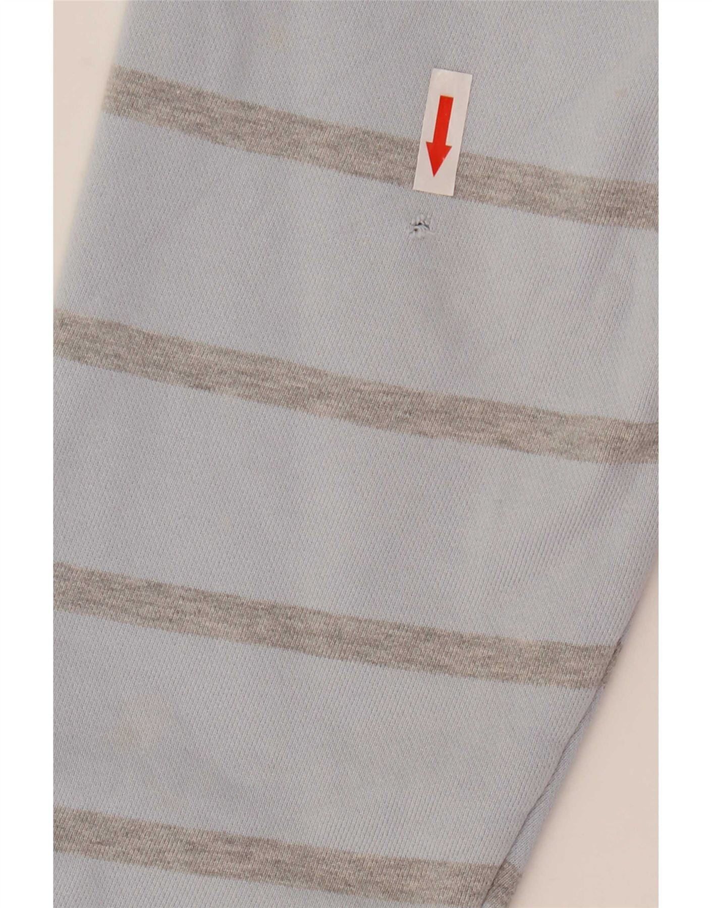 Ralph Lauren Womens Overd Sweatshirt Jumper UK 12 Medium Blue Striped Size XXS / US 00 / IT 34 - 5 Thumbnail