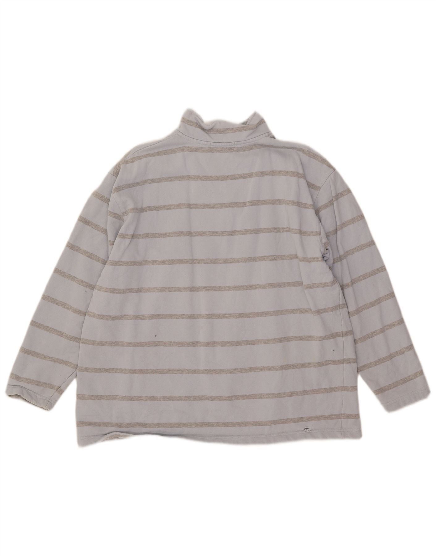 Ralph Lauren Womens Overd Sweatshirt Jumper UK 12 Medium Blue Striped Size XXS / US 00 / IT 34 - 2 Thumbnail