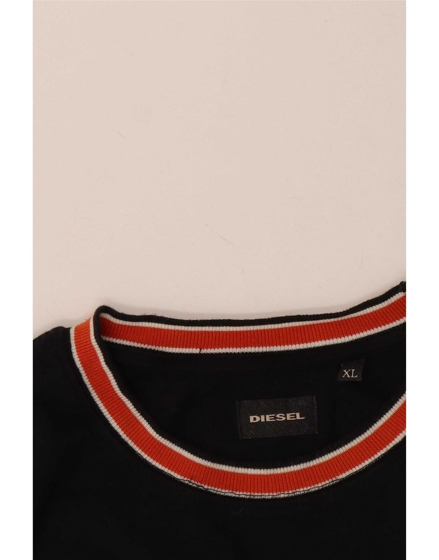 Diesel Mens T-Shirt Top XL Black Colourblock Size US L / EU 52-54 / 3 - 3 Thumbnail