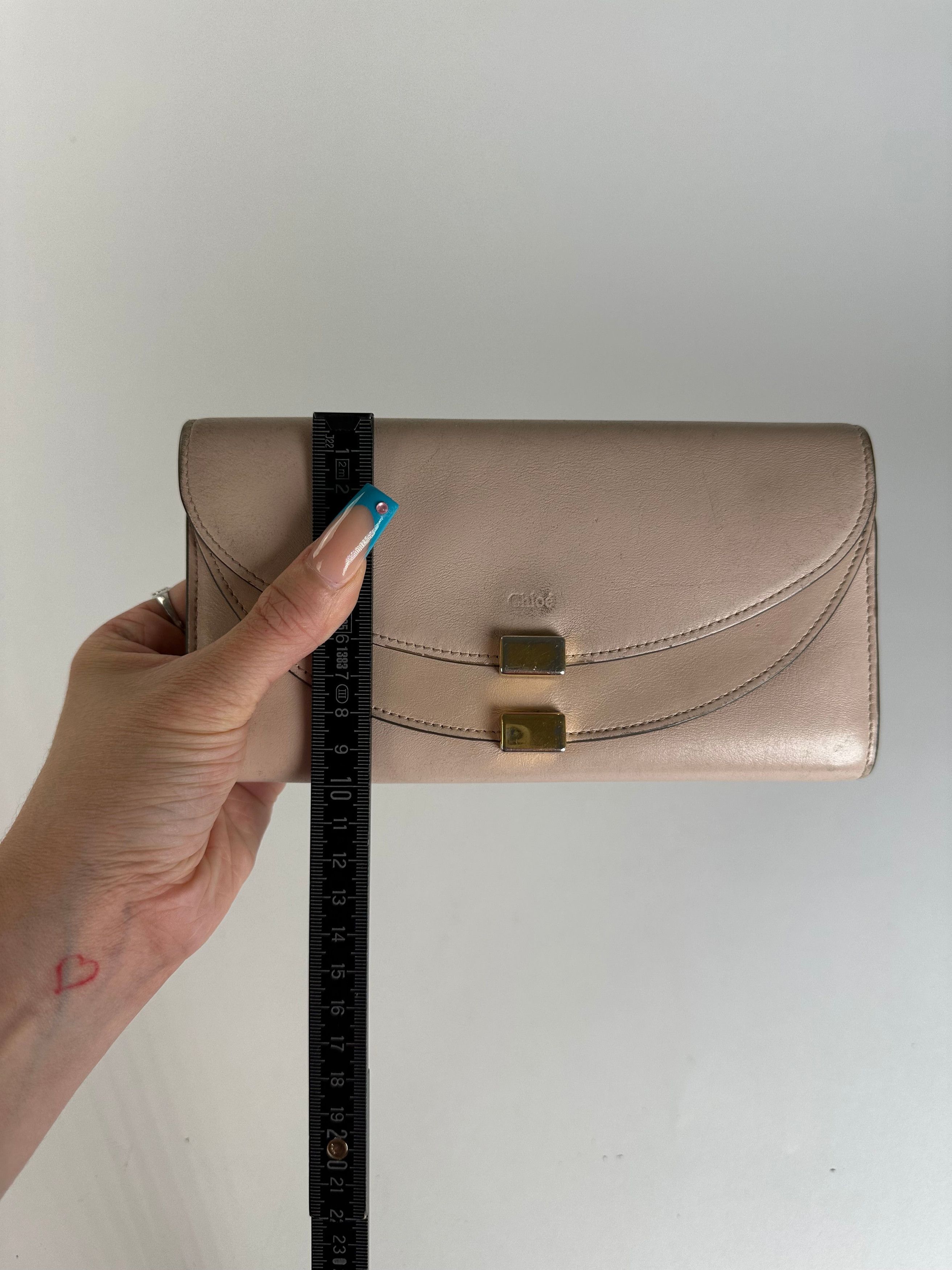 Chloe Vintage Grained Wallet Blush Size ONE SIZE - 10 Thumbnail