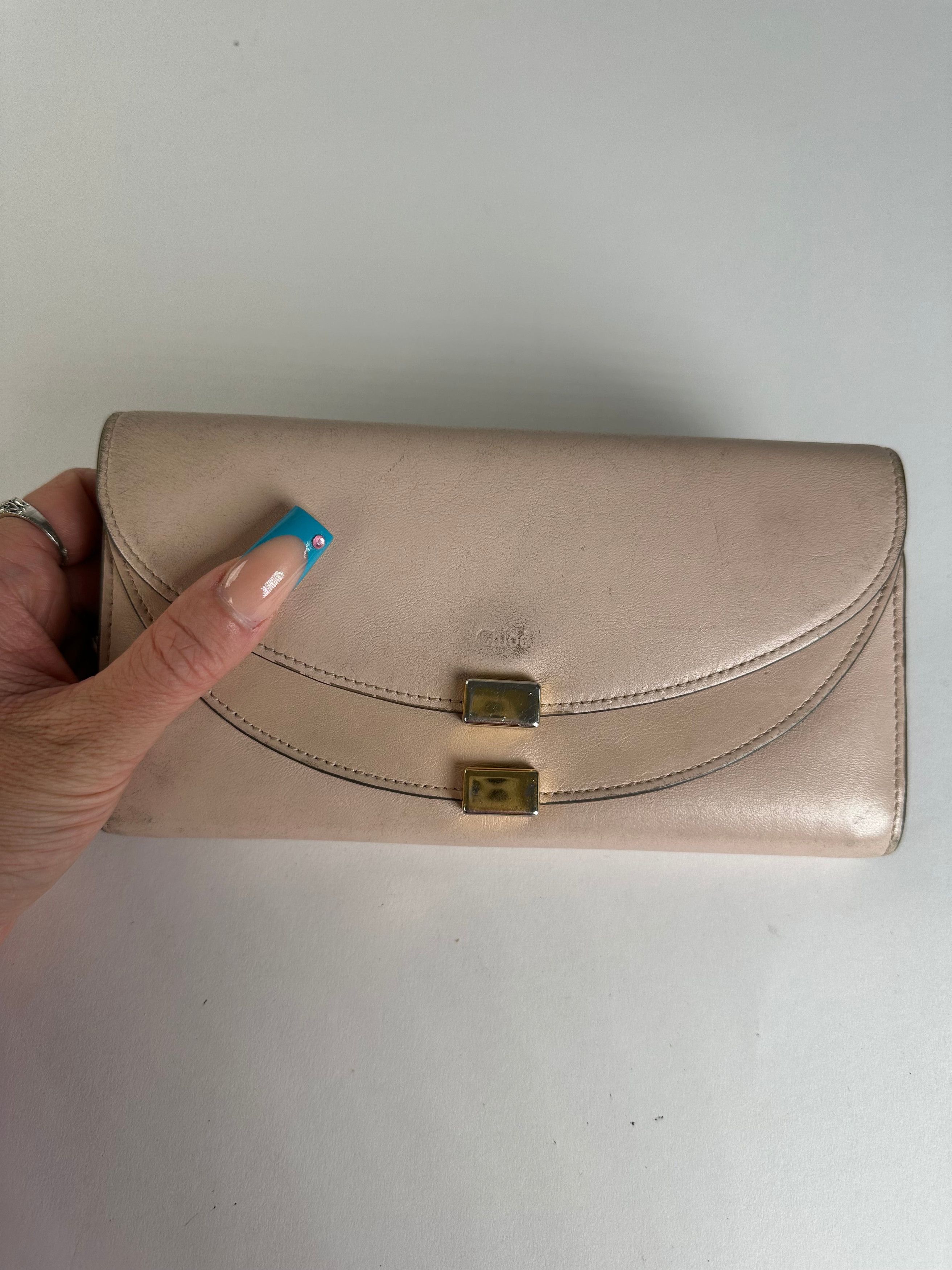 Chloe Vintage Grained Wallet Blush Size ONE SIZE - 5 Thumbnail