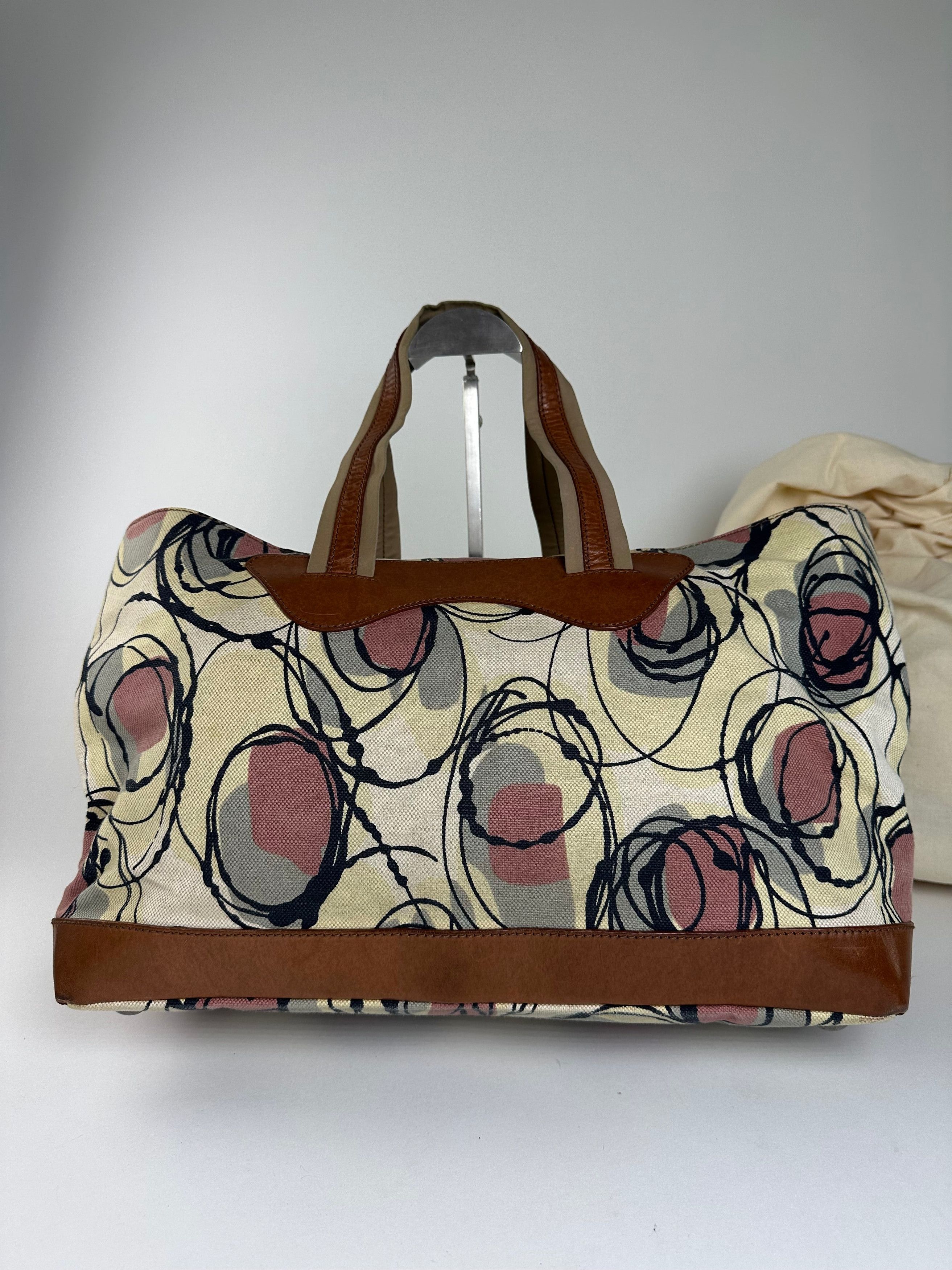 Marni Vintage Canvas Tote Bag Cream Size ONE SIZE - 6 Thumbnail