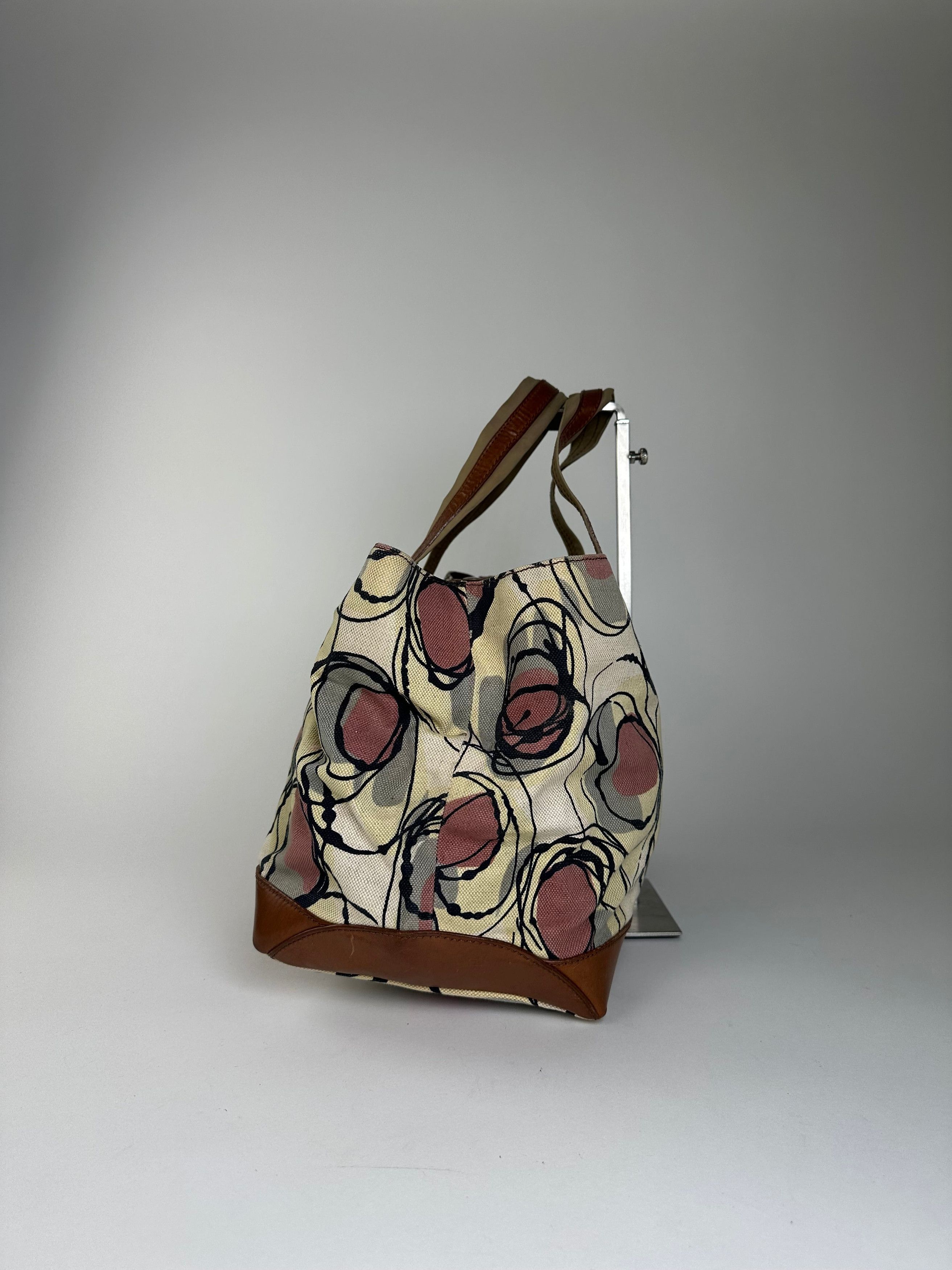 Marni Vintage Canvas Tote Bag Cream Size ONE SIZE - 5 Thumbnail