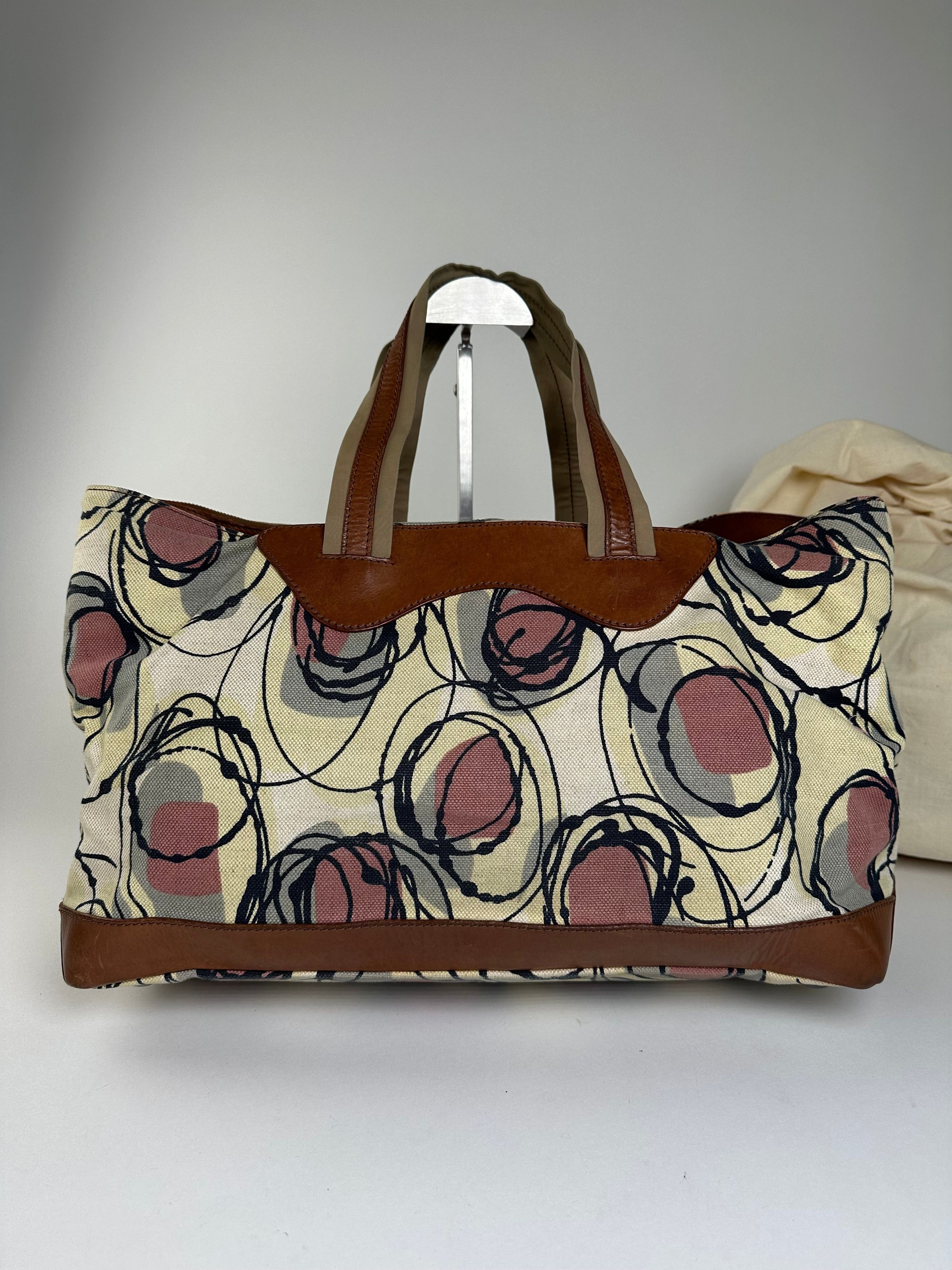 Marni Vintage Canvas Tote Bag Cream Size ONE SIZE - 8 Thumbnail