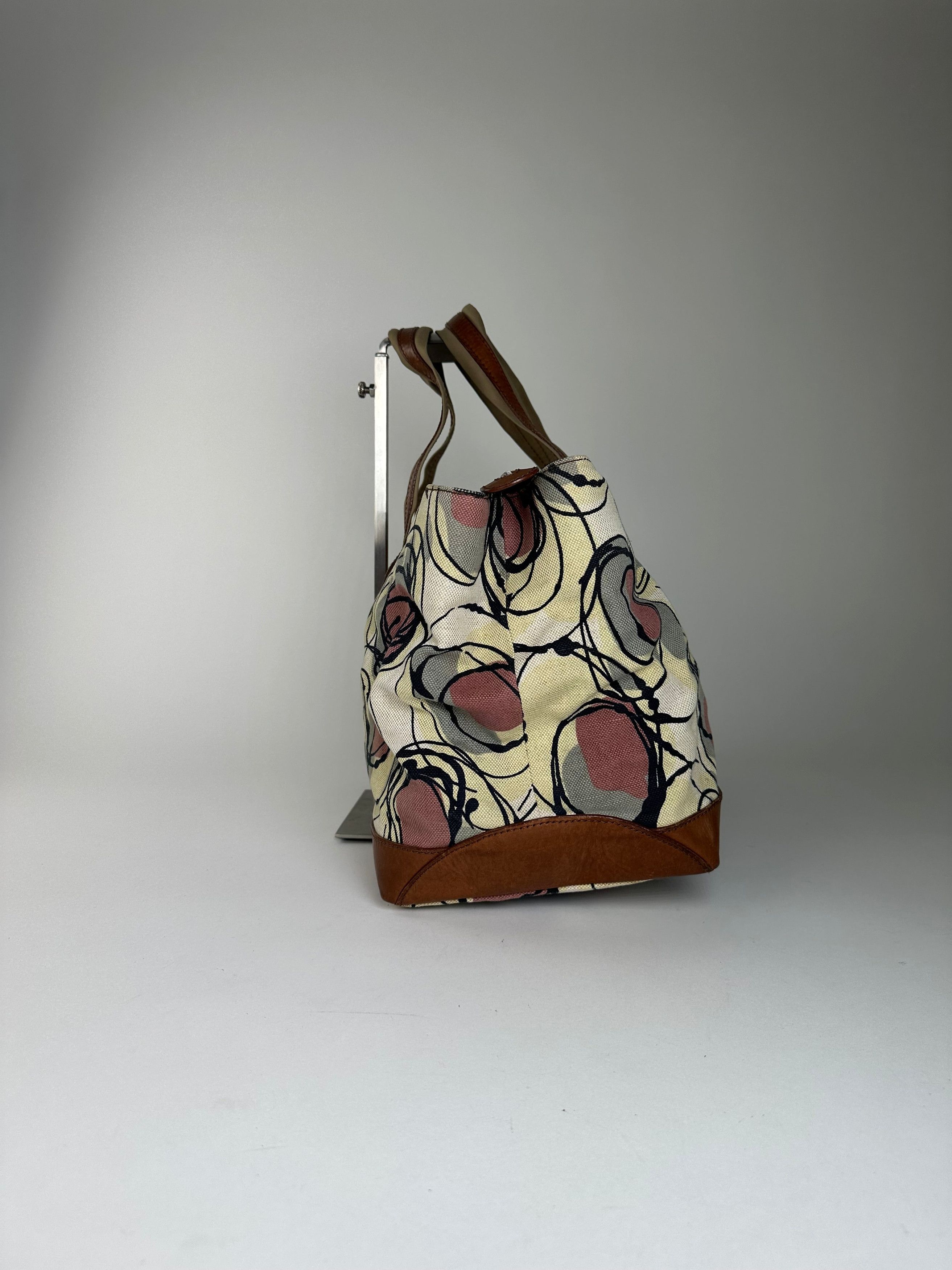 Marni Vintage Canvas Tote Bag Cream Size ONE SIZE - 7 Thumbnail