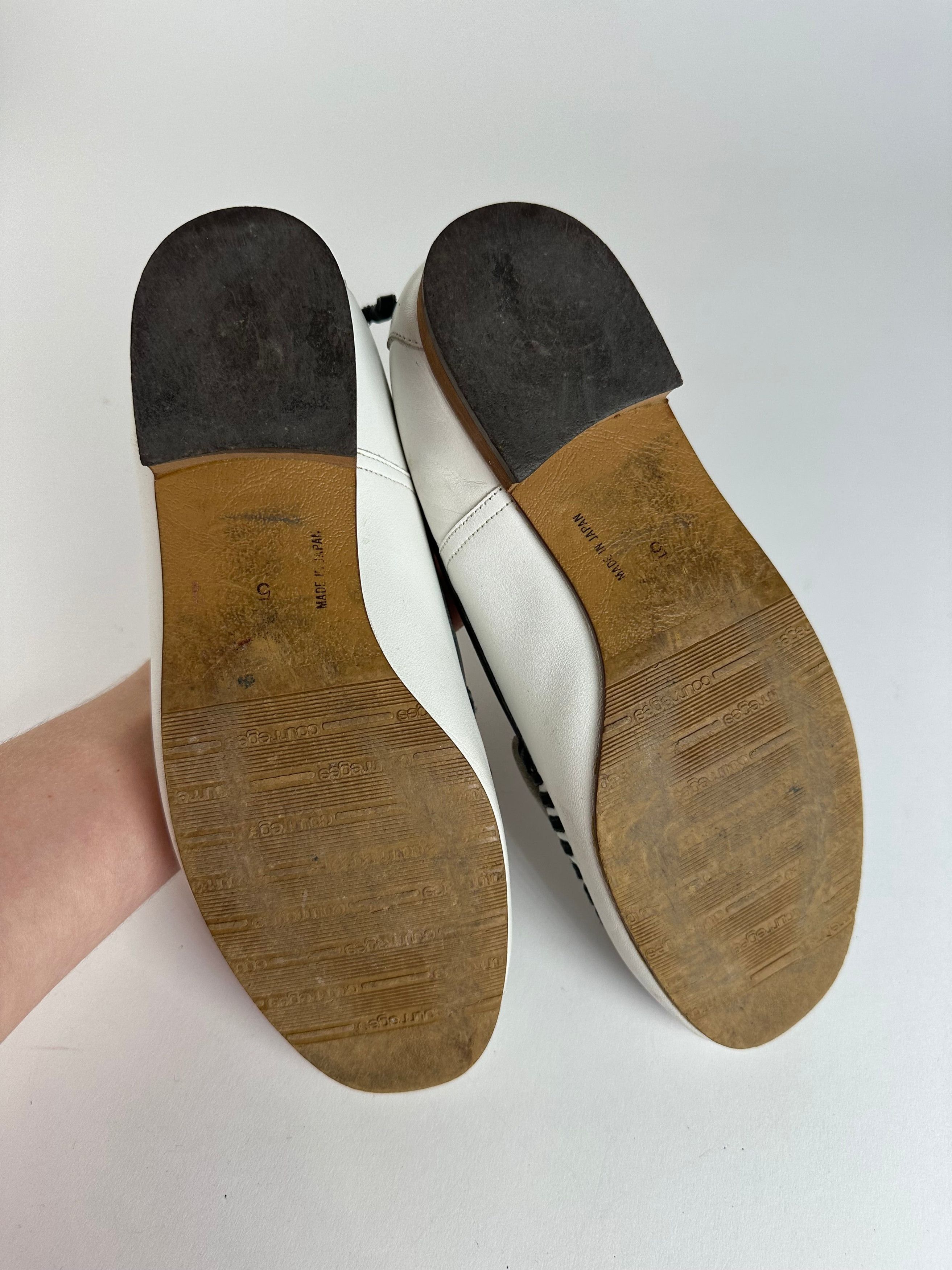 Courreges Vintage Smooth Loafers White EU5 Size US 4.5 / IT 34.5 - 8 Thumbnail