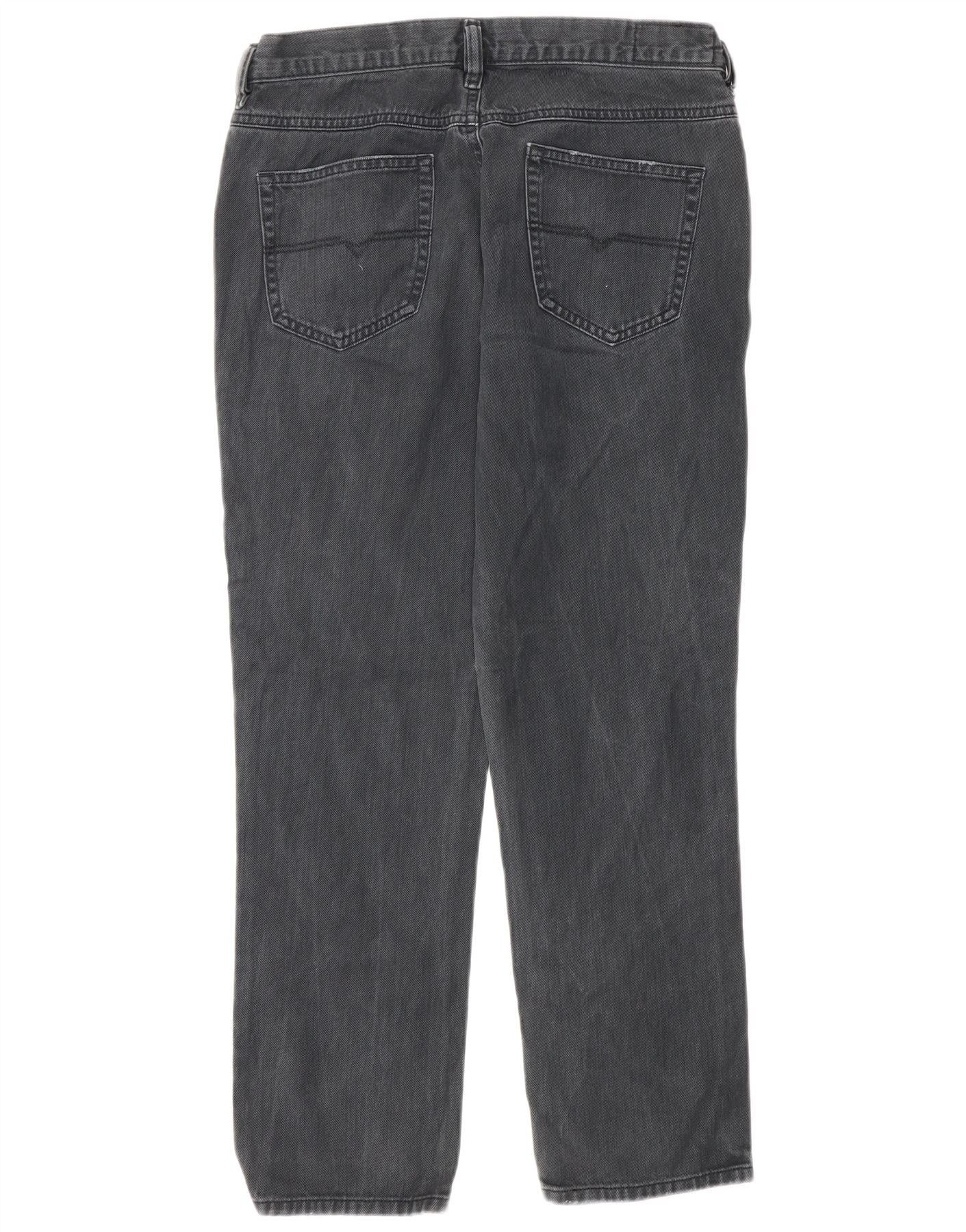 Diesel Womens Belthy-Ankle Distressed Slim Straight Jeans W29 L27 G Size 42" / US 20 - 2 Thumbnail