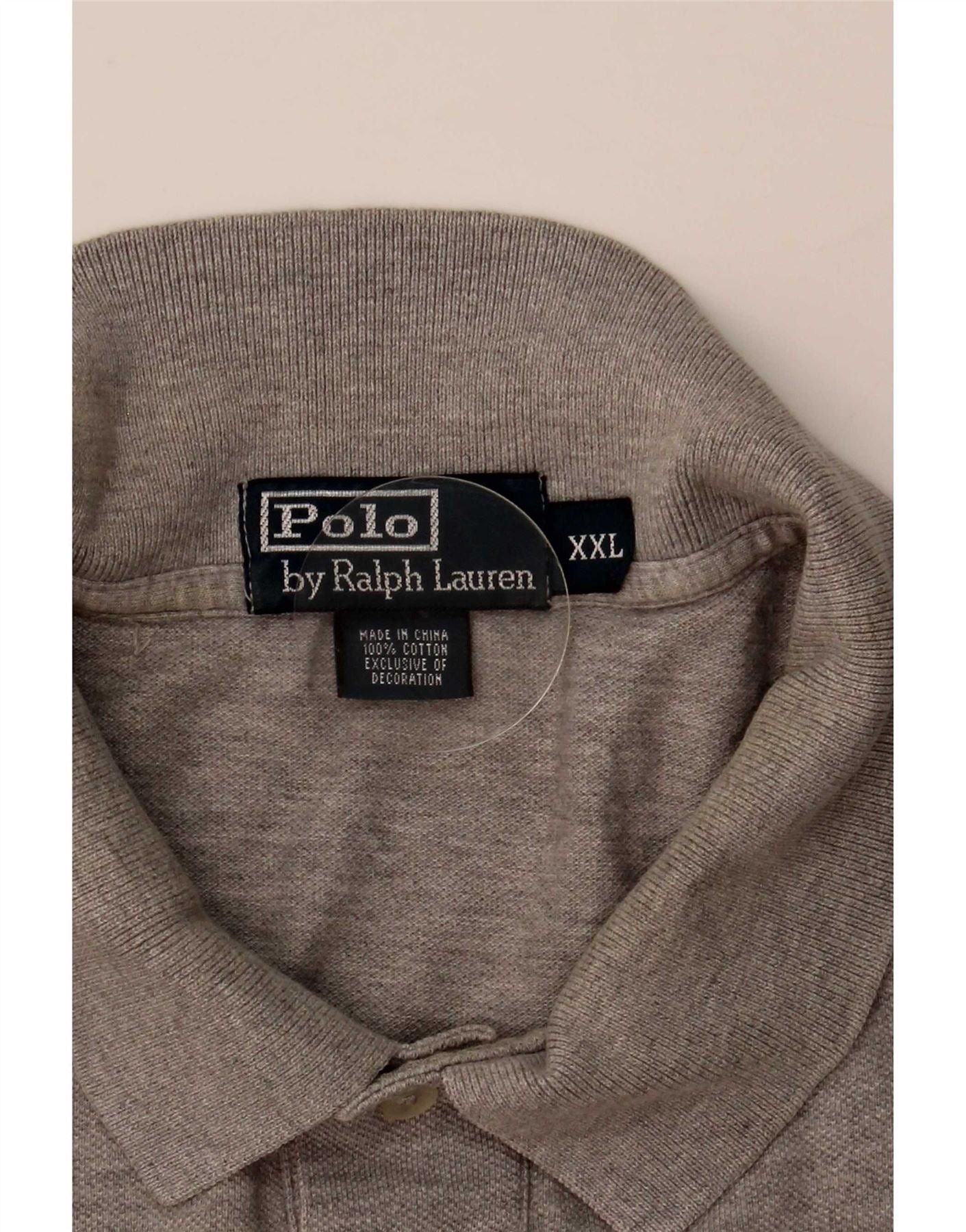 Polo Ralph Lauren Mens Polo Shirt 2XL Grey Cotton Size US XXL / EU 58 / 5 - 4 Thumbnail