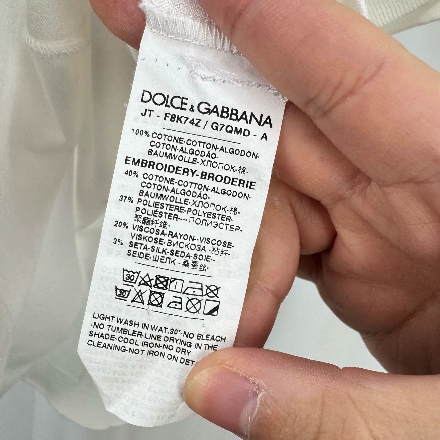 Dolce & Gabbana Dolce&Gabbana Embroidered Angel Short Sleeve Size US XS / EU 42 / 0 - 6 Thumbnail