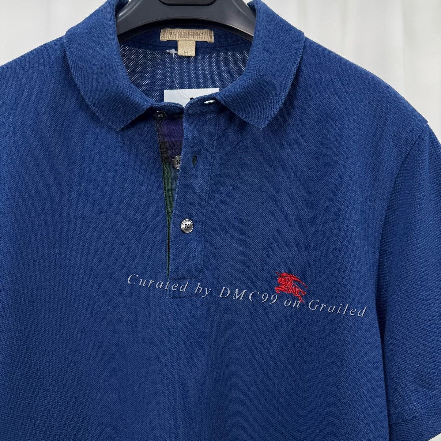 Burberry Burberry Embroidered Horse Check Polo Size US M / EU 48-50 / 2 - 3 Thumbnail