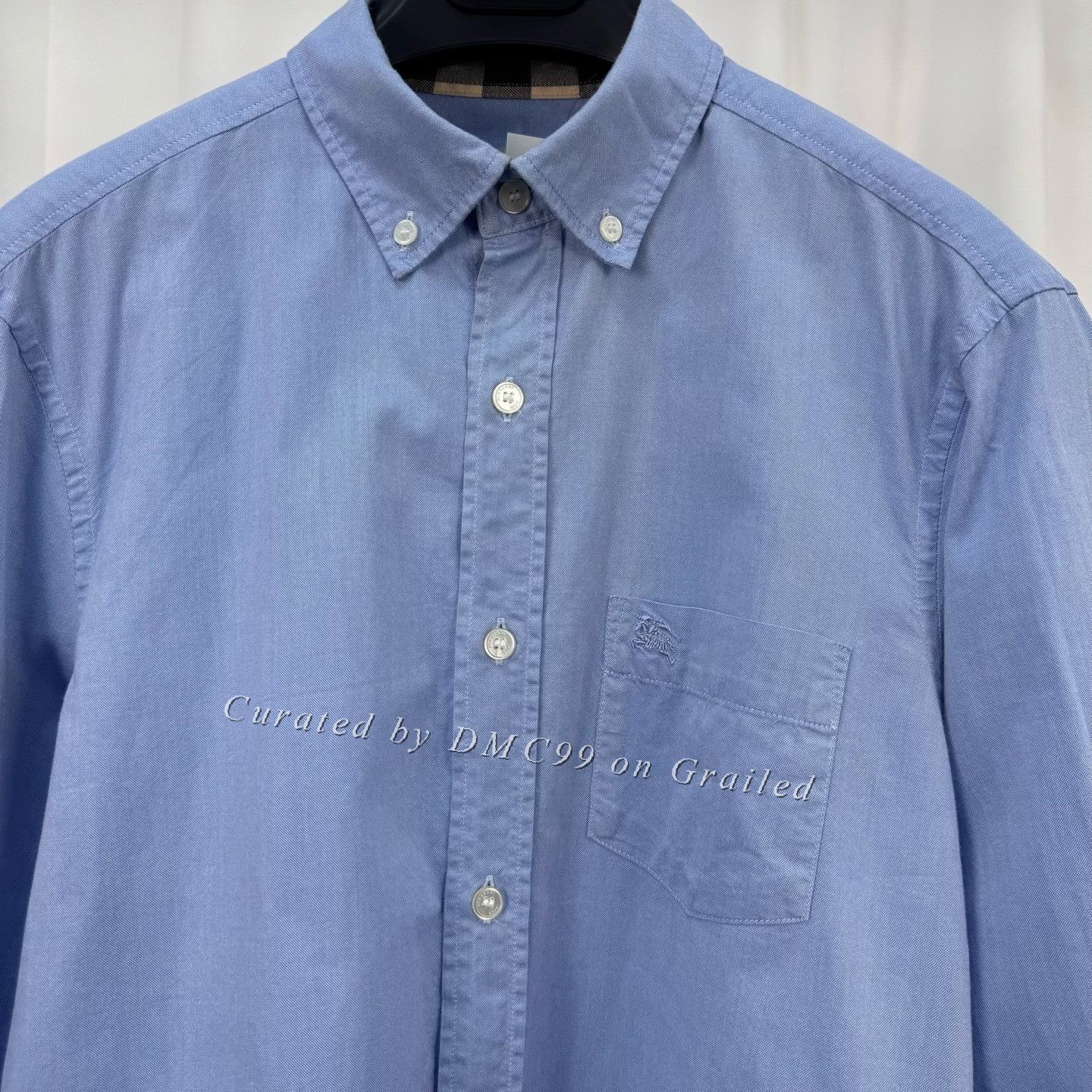 Burberry Burberry Embroidered Knight Check Long Sleeve Shirt Size US XS / EU 42 / 0 - 8 Thumbnail