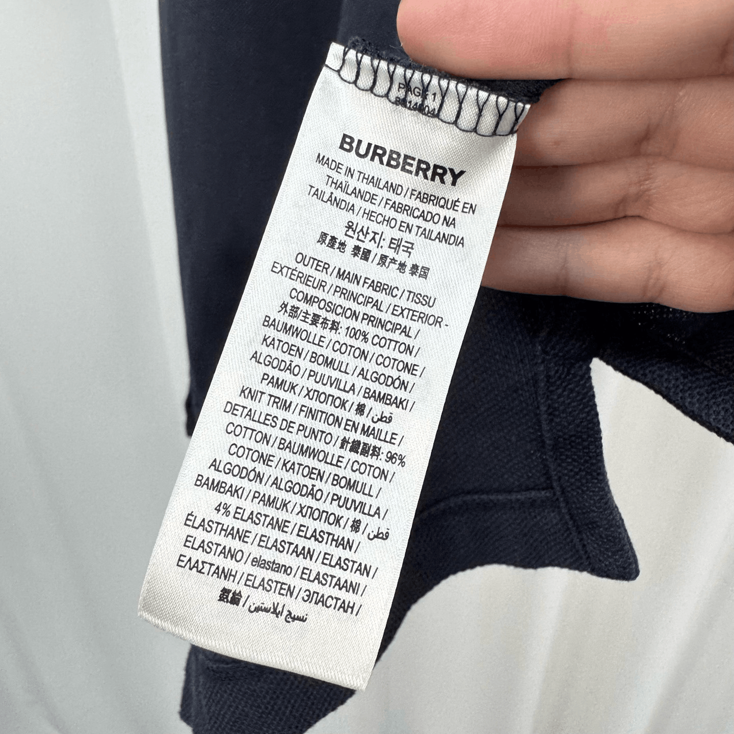 Burberry Burberry Check Embroidered Polo Short Sleeve Size US L / EU 52-54 / 3 - 6 Thumbnail