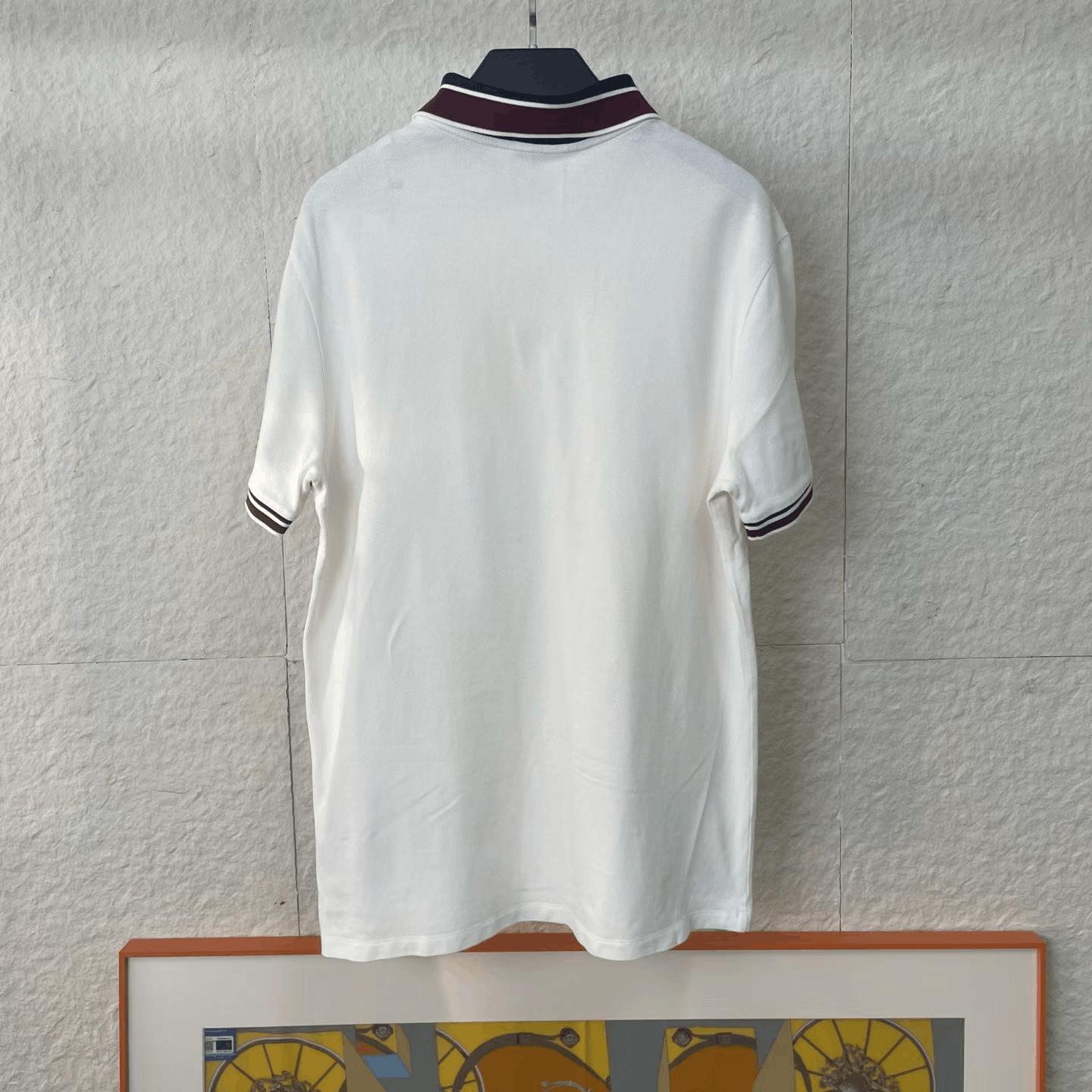 Moncler Moncler White Chest Logo Polo Shirt Size US L / EU 52-54 / 3 - 2 Thumbnail
