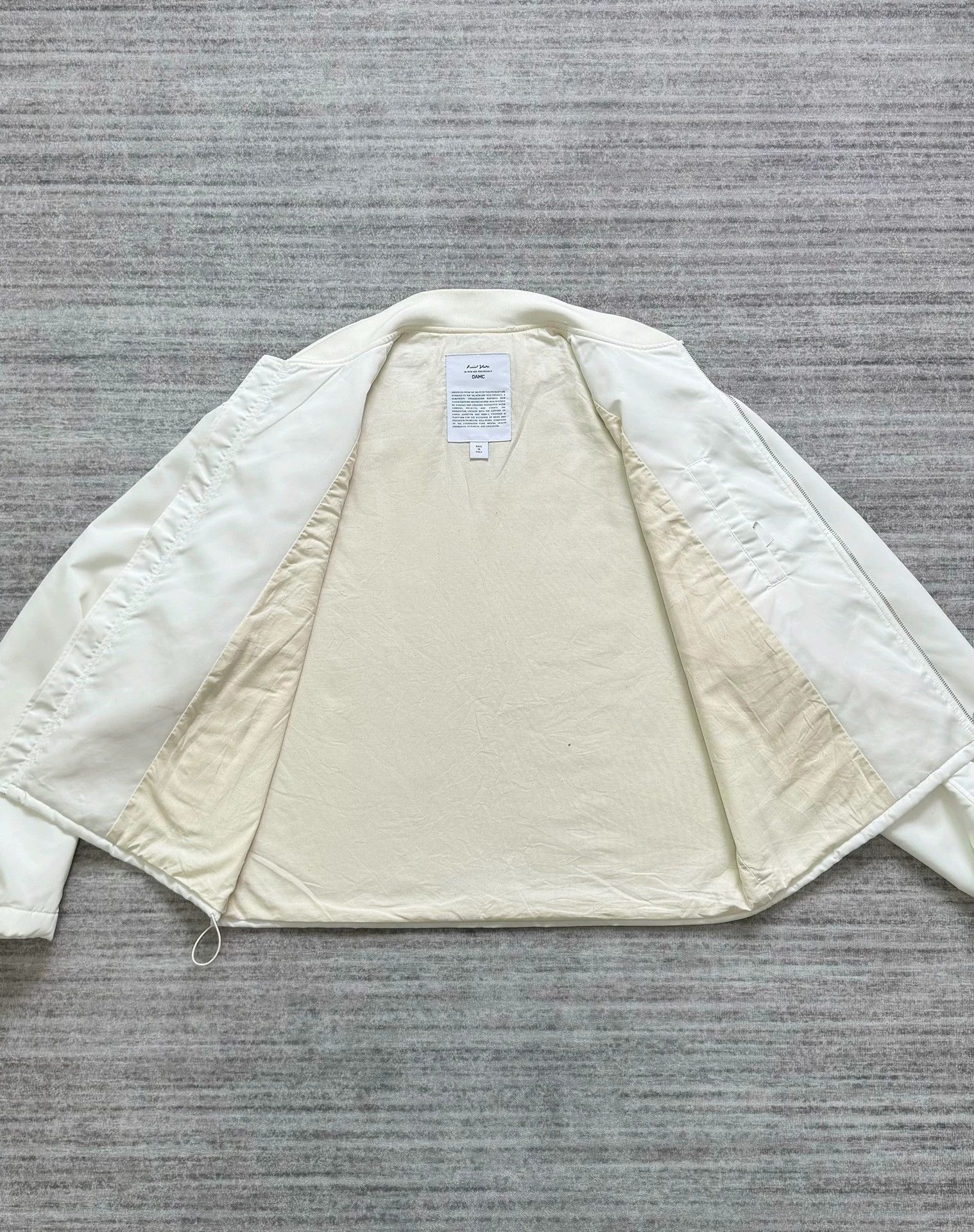 OAMC White Bomber Jacket with Patch, Size S Size US S / EU 44-46 / 1 - 3 Thumbnail