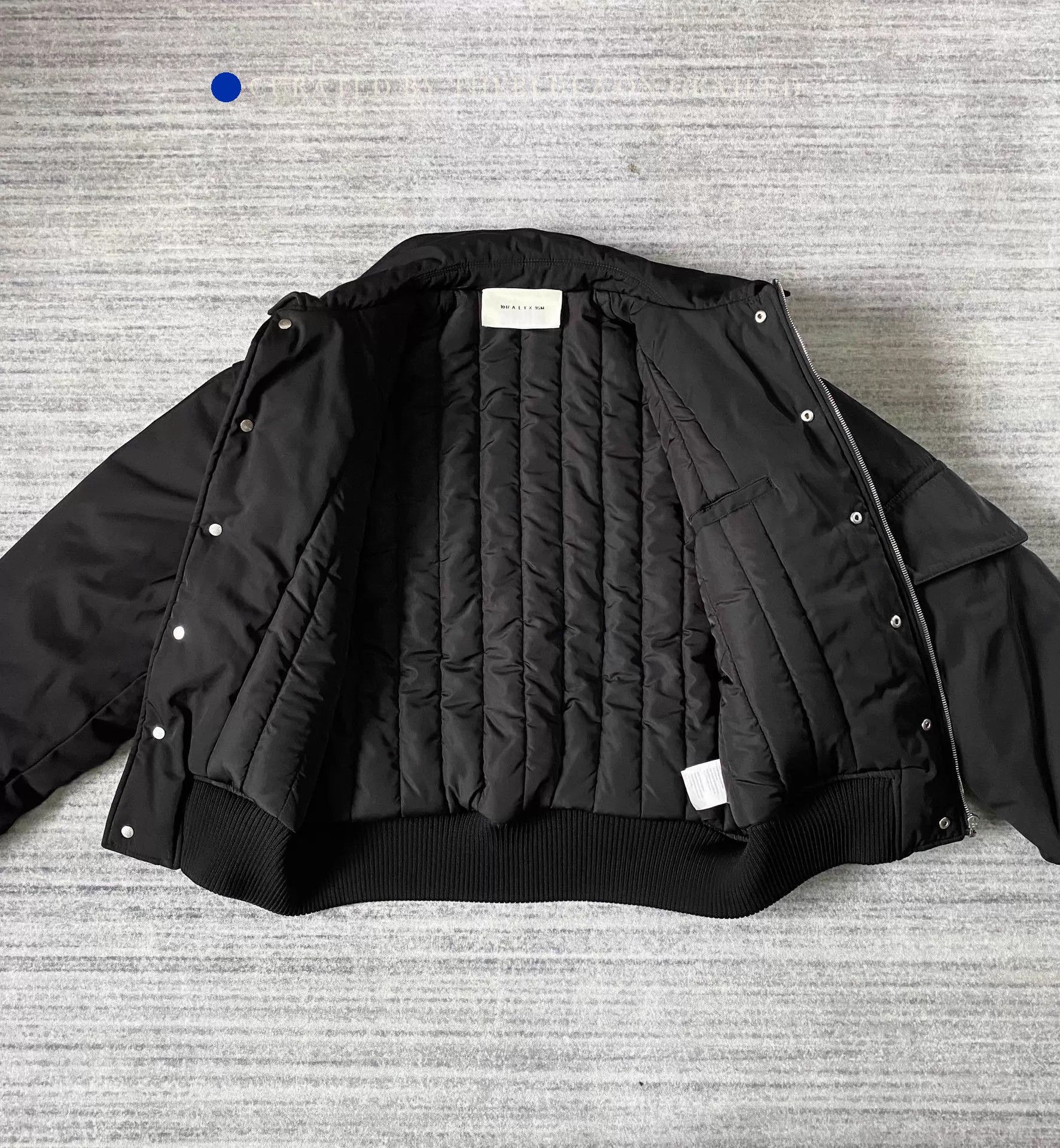 Alyx Black Cotton Bomber Jacket in Size M Size US M / EU 48-50 / 2 - 2 Thumbnail