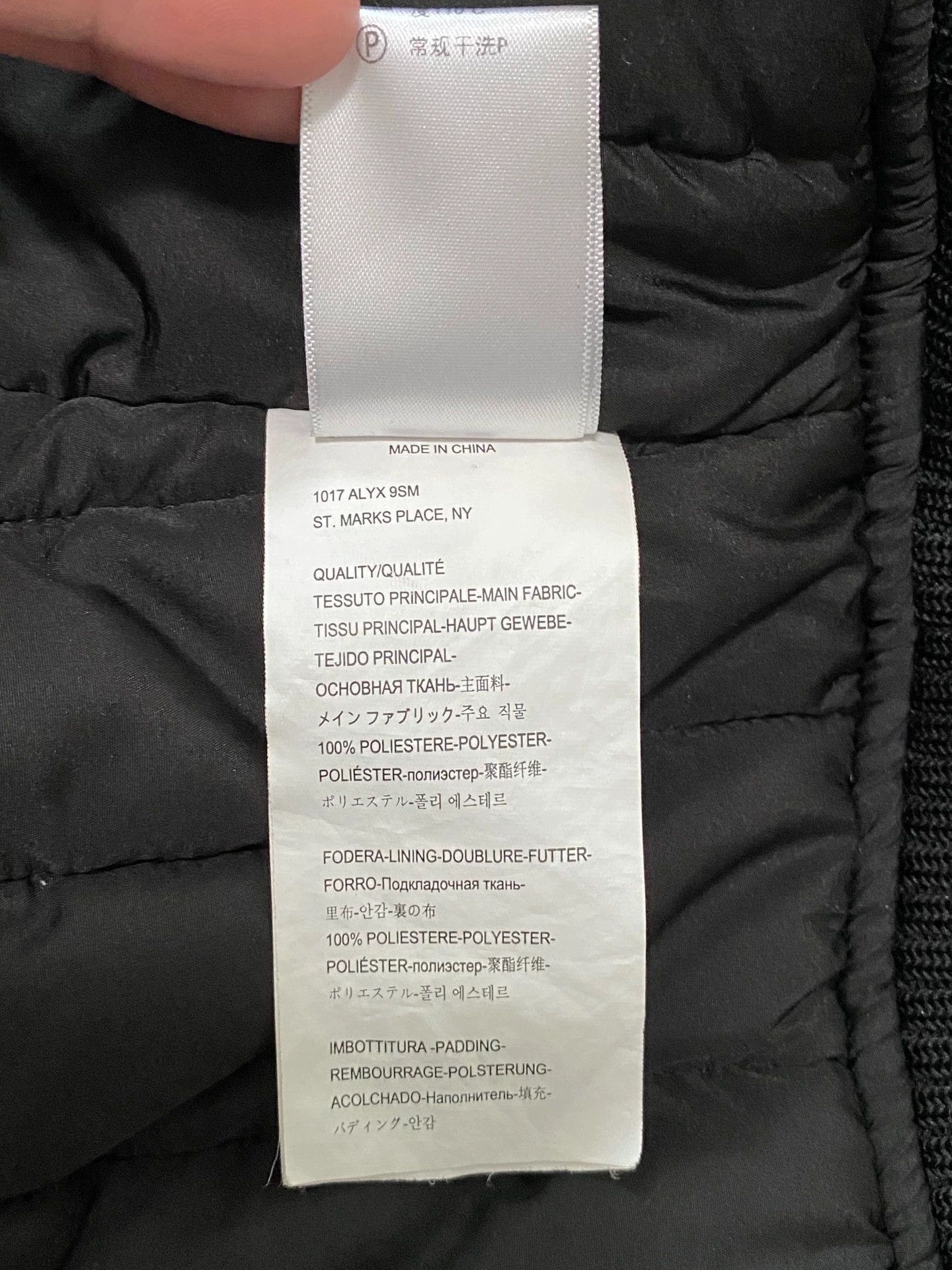 Alyx Black Cotton Bomber Jacket in Size M Size US M / EU 48-50 / 2 - 5 Thumbnail