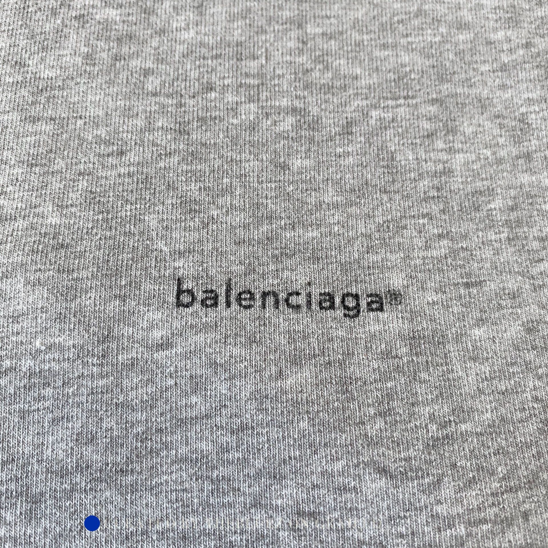 Balenciaga Gray Small Logo Drawstring Hoodie Size US XS / EU 42 / 0 - 3 Thumbnail