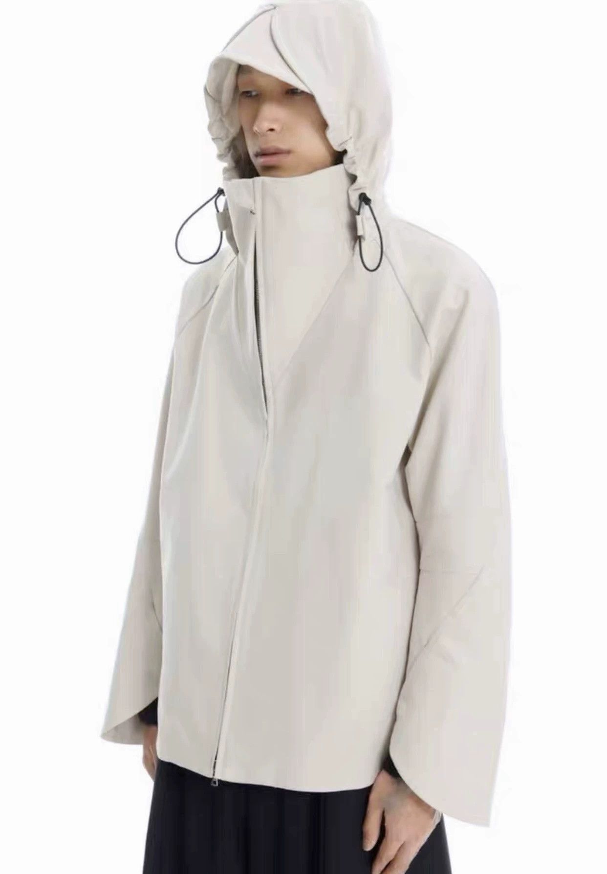 pet-tree-kor Lightweight White Stand Collar Windbreaker Size US XS / EU 42 / 0 - 4 Thumbnail