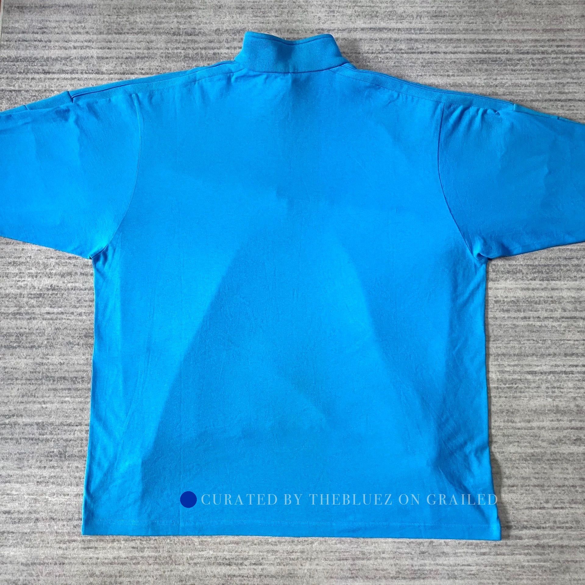 Balenciaga Rainbow Half-Zip Hoodie in Baby Blue Size US XXS / EU 40 - 2 Thumbnail