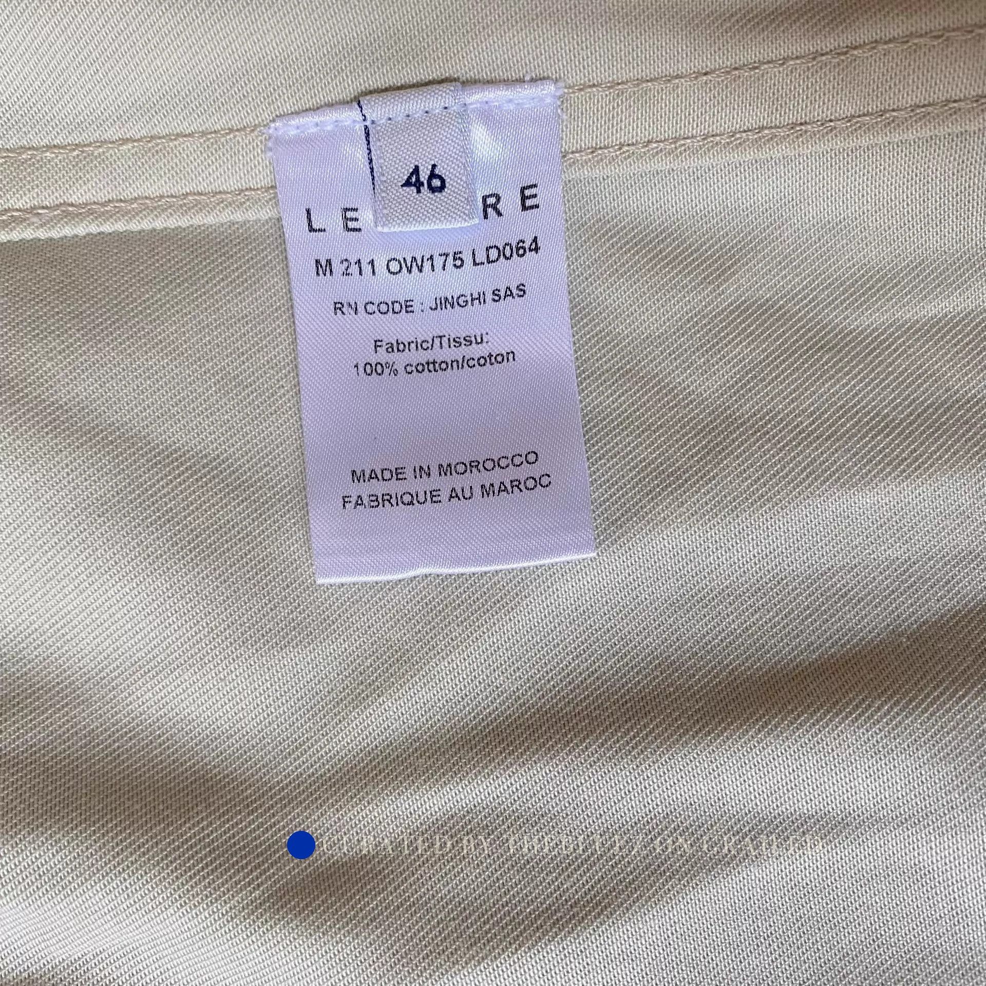Lemaire Beige Boxy Multi-Pocket Utility Shirt Jacket Size US S / EU 44-46 / 1 - 2 Thumbnail