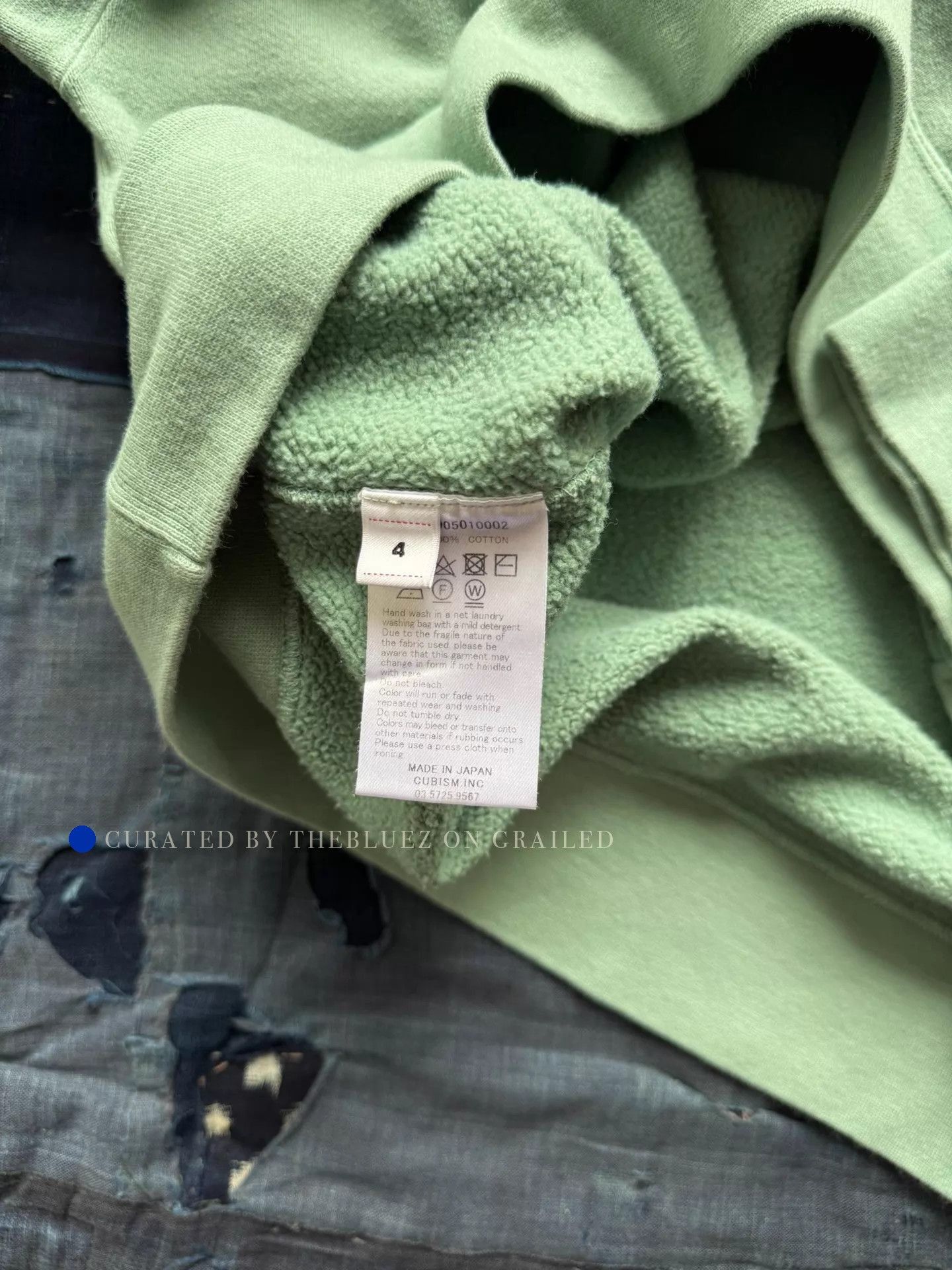 Visvim Vintage Green Long Sleeve Sweatshirt Size US XL / EU 56 / 4 - 9 Thumbnail