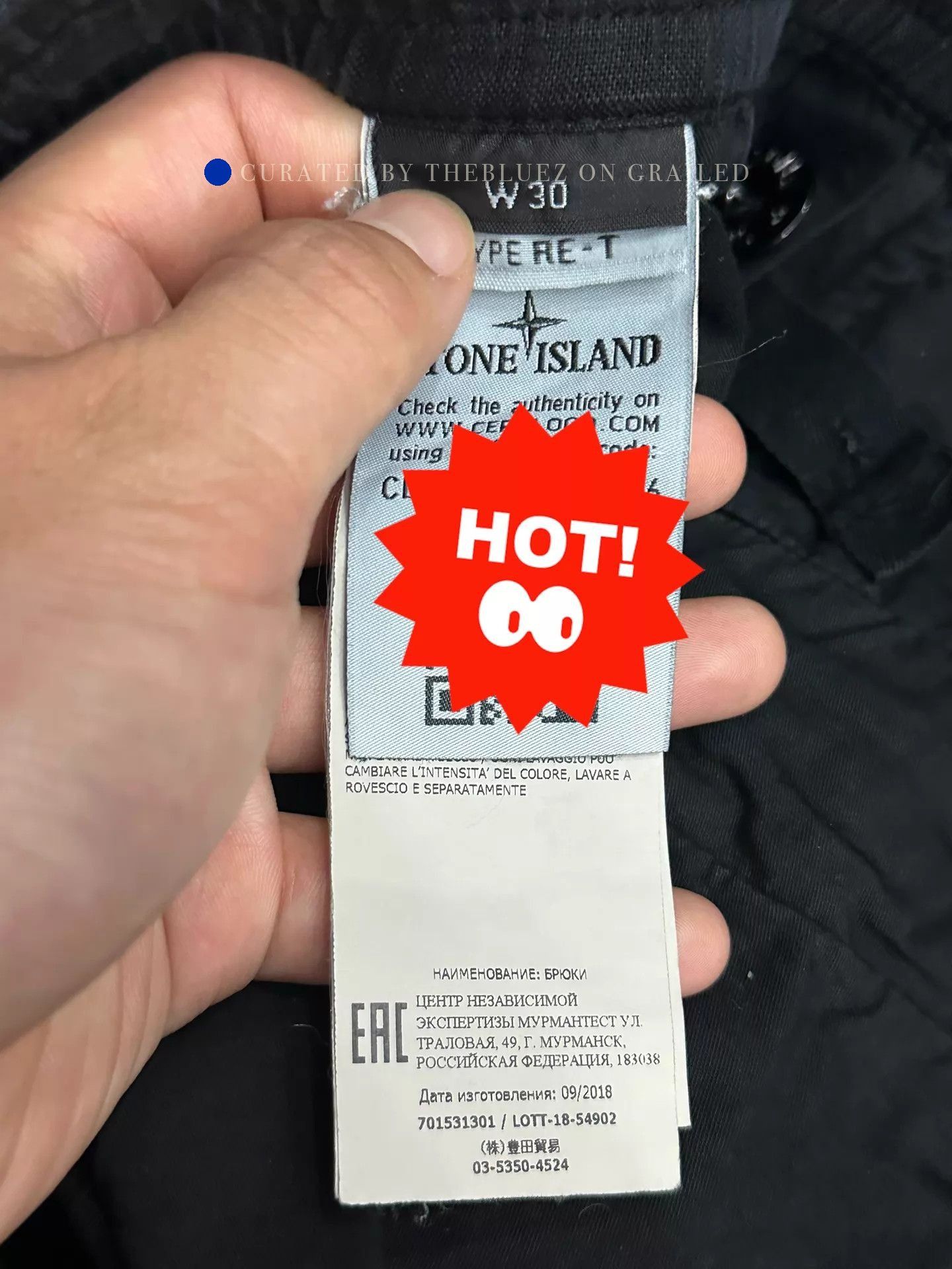 Stone Island Black Cargo Pants with Side Pockets Size US 30 / EU 46 - 4 Thumbnail