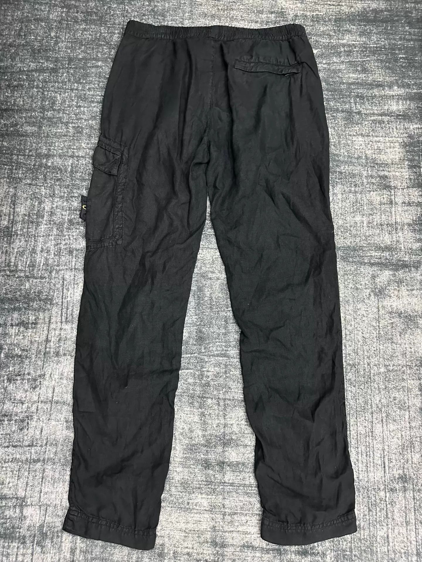 Stone Island Black Cargo Pants with Side Pockets Size US 30 / EU 46 - 2 Thumbnail