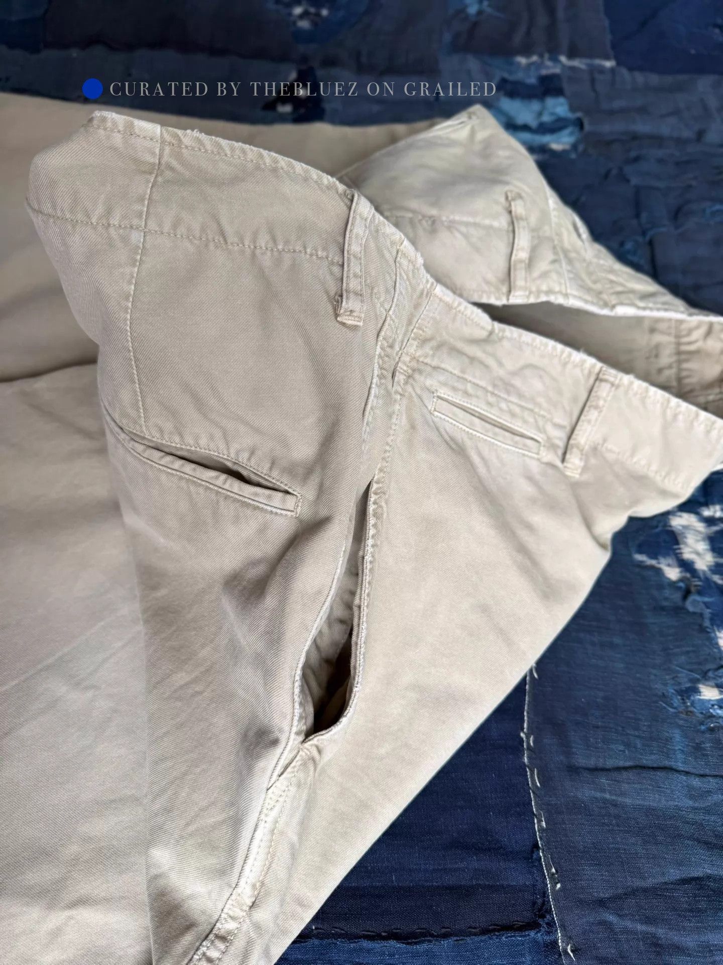 Visvim Distressed Wide Chino Pants in Beige Size US 36 / EU 52 - 6 Thumbnail