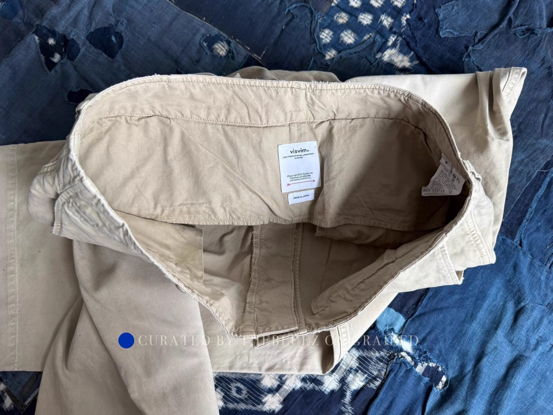 Visvim Distressed Wide Chino Pants in Beige Size US 36 / EU 52 - 8 Thumbnail