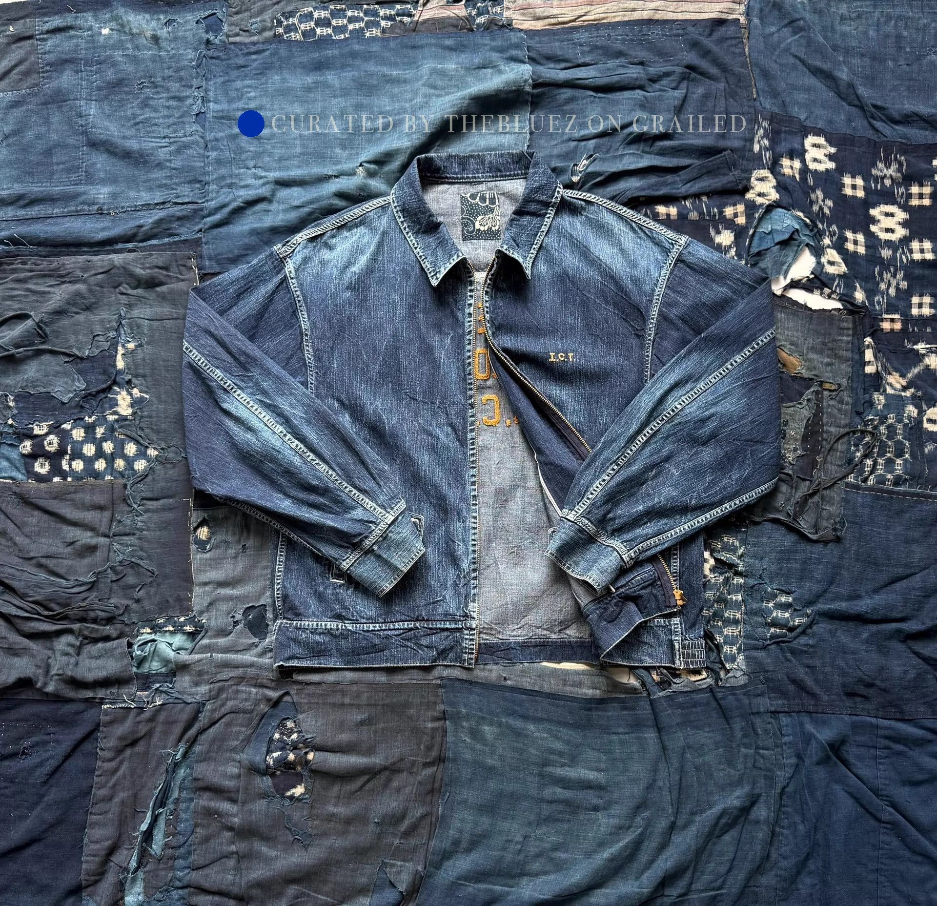 Visvim Vintage Embroidered Denim Jacket in Blue Size US XL / EU 56 / 4 - 2 Thumbnail