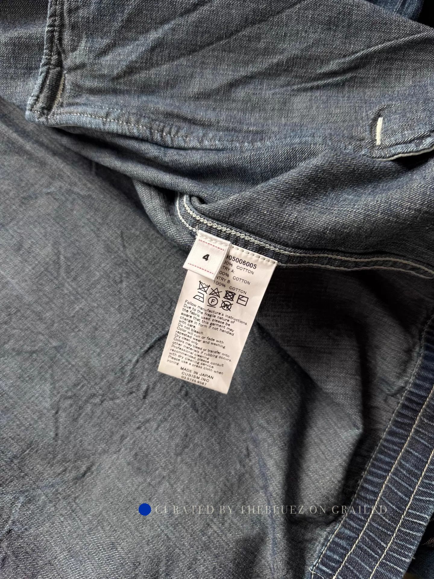 Visvim Vintage Embroidered Denim Jacket in Blue Size US XL / EU 56 / 4 - 9 Thumbnail
