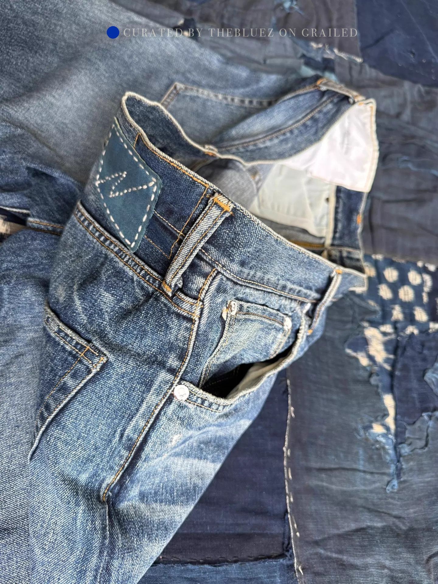 Visvim Social Sculpture Washed Blue Jeans Size US 36 / EU 52 - 6 Thumbnail
