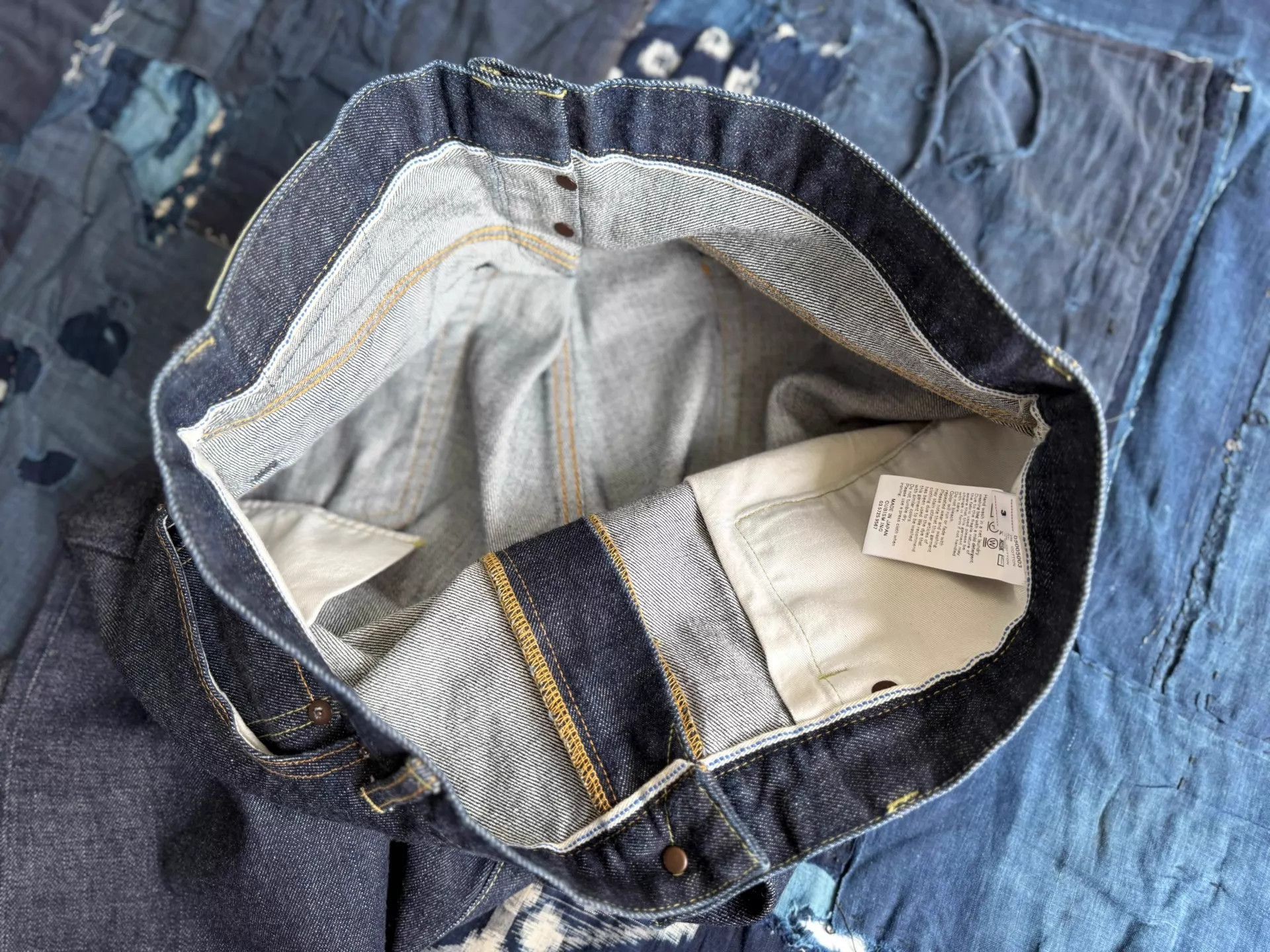 Visvim Spot Journeyman Pants in Tacked Washed Denim Size US 34 / EU 50 - 6 Thumbnail