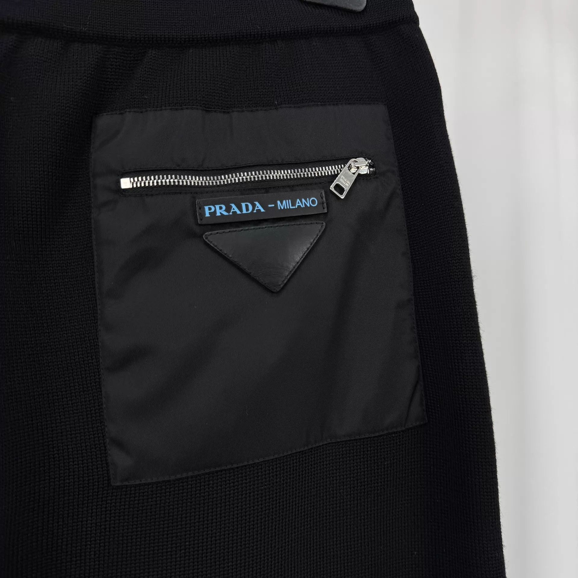 Prada Sleek Black Knit Casual Pants Size US 32 / EU 48 - 5 Thumbnail