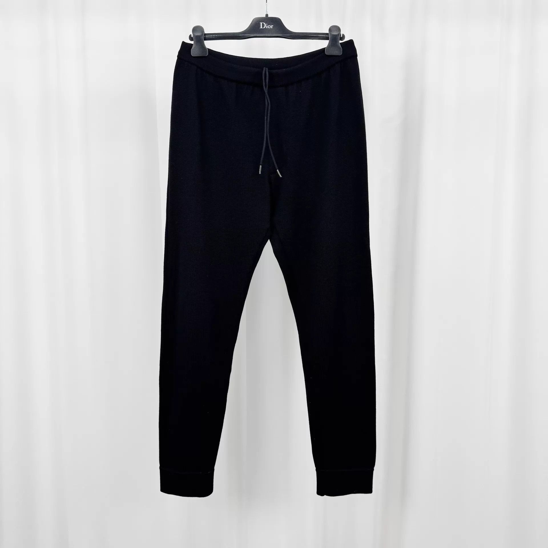 Prada Sleek Black Knit Casual Pants Size US 32 / EU 48 - 2 Thumbnail